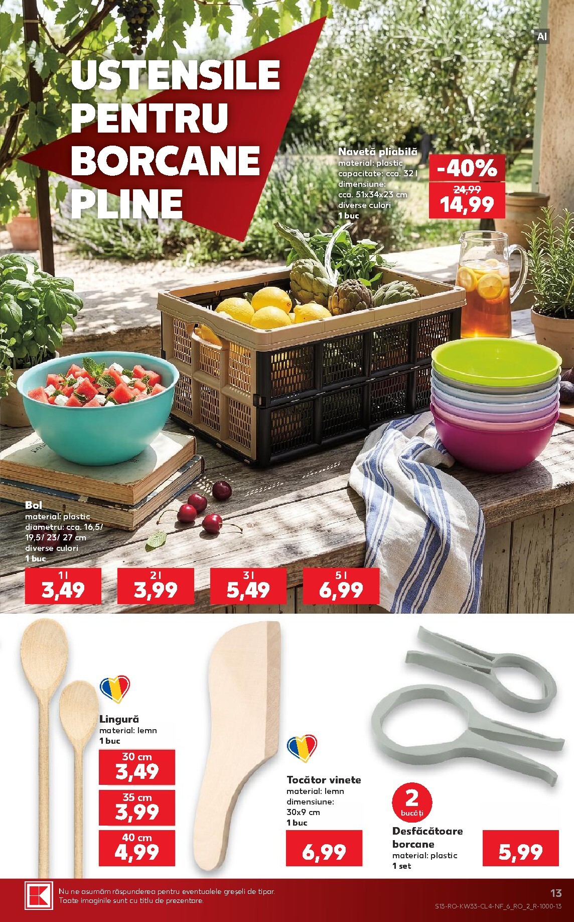 kaufland - Kaufland - Nonfood pliante pentru săptămâna viitoare de la miercuri 12.08.2026 până la marți 18.08.2026 - page: 13