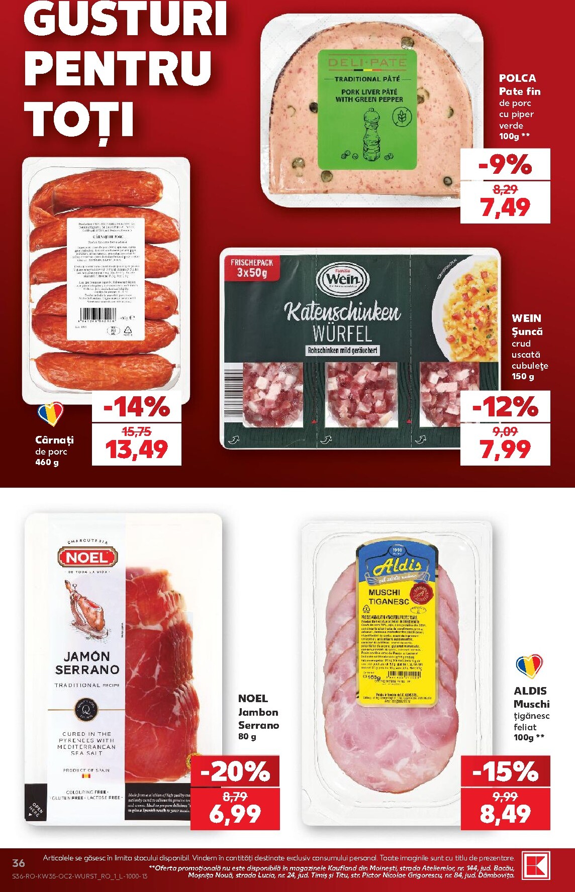 kaufland - Kaufland pliante pentru săptămâna viitoare de la miercuri 26.08.2026 până la marți 01.09.2026 - page: 36