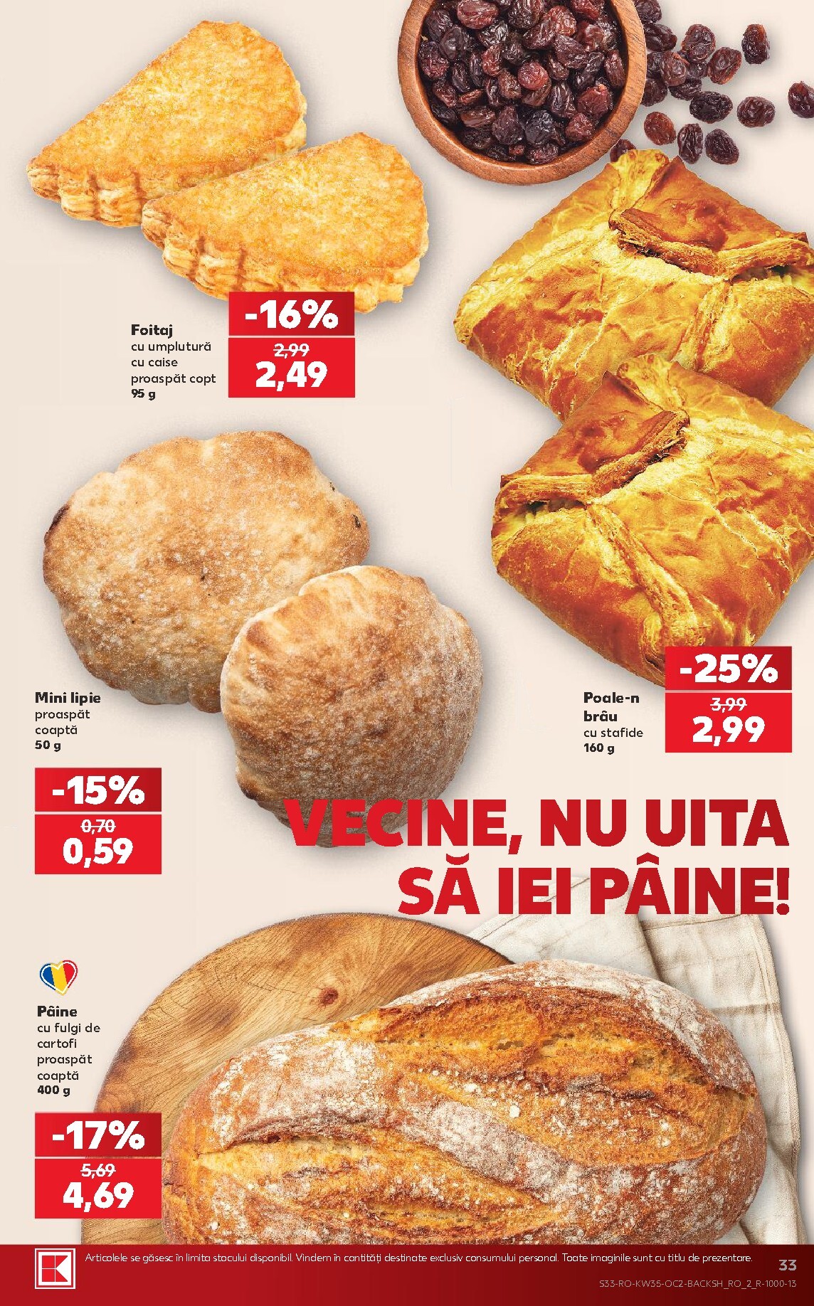 kaufland - Kaufland pliante pentru săptămâna viitoare de la miercuri 26.08.2026 până la marți 01.09.2026 - page: 33