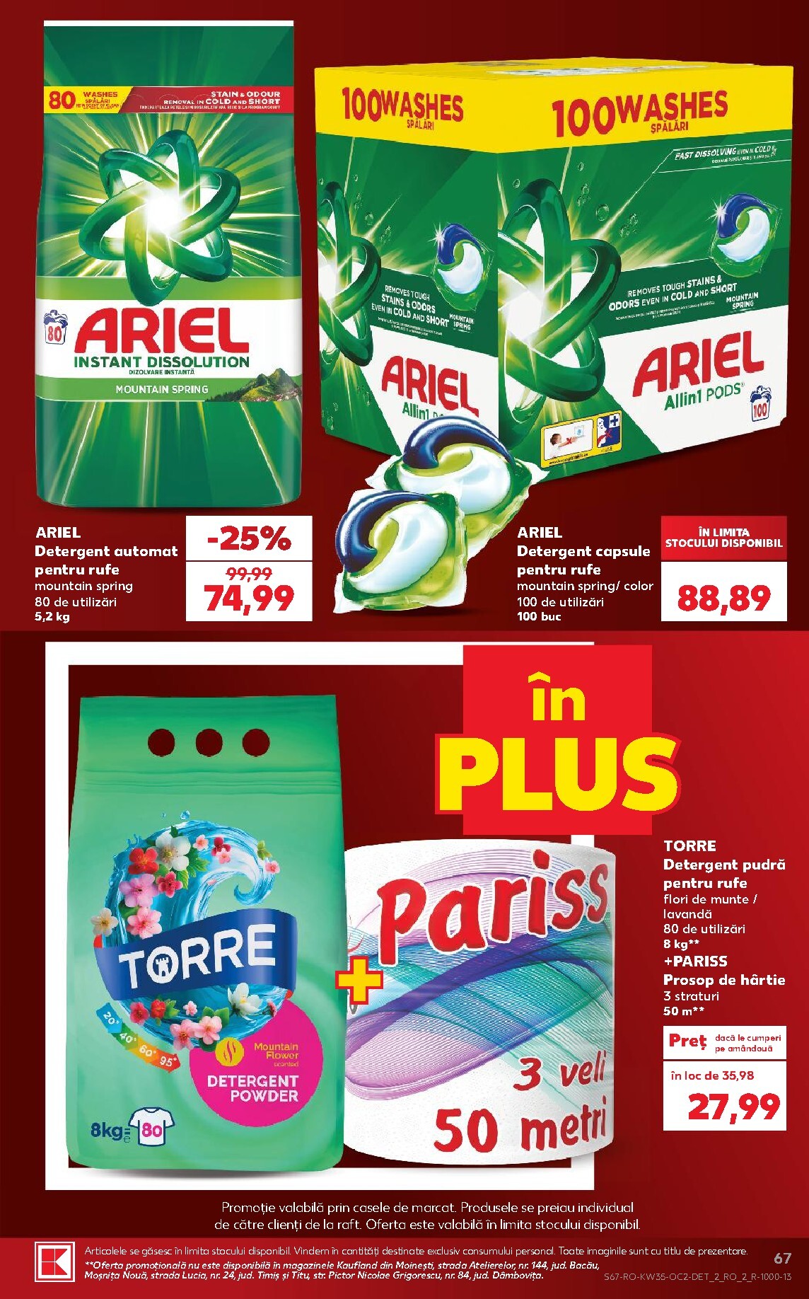 kaufland - Kaufland pliante pentru săptămâna viitoare de la miercuri 26.08.2026 până la marți 01.09.2026 - page: 67