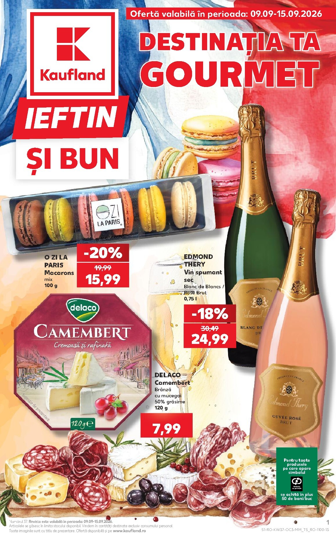 kaufland - Kaufland pliante pentru săptămâna viitoare de la miercuri 09.09.2026 până la marți 15.09.2026 - page: 1