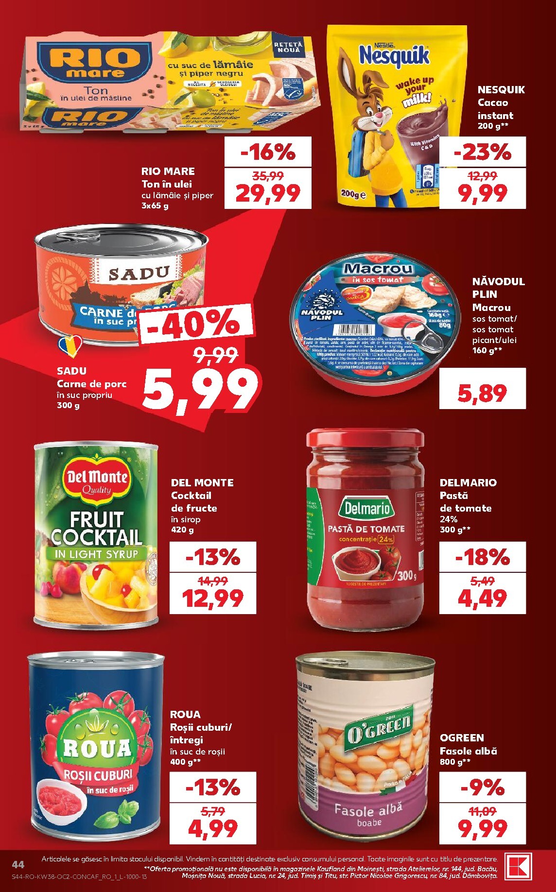 kaufland - Kaufland pliante pentru săptămâna viitoare de la miercuri 16.09.2026 până la marți 22.09.2026 - page: 44