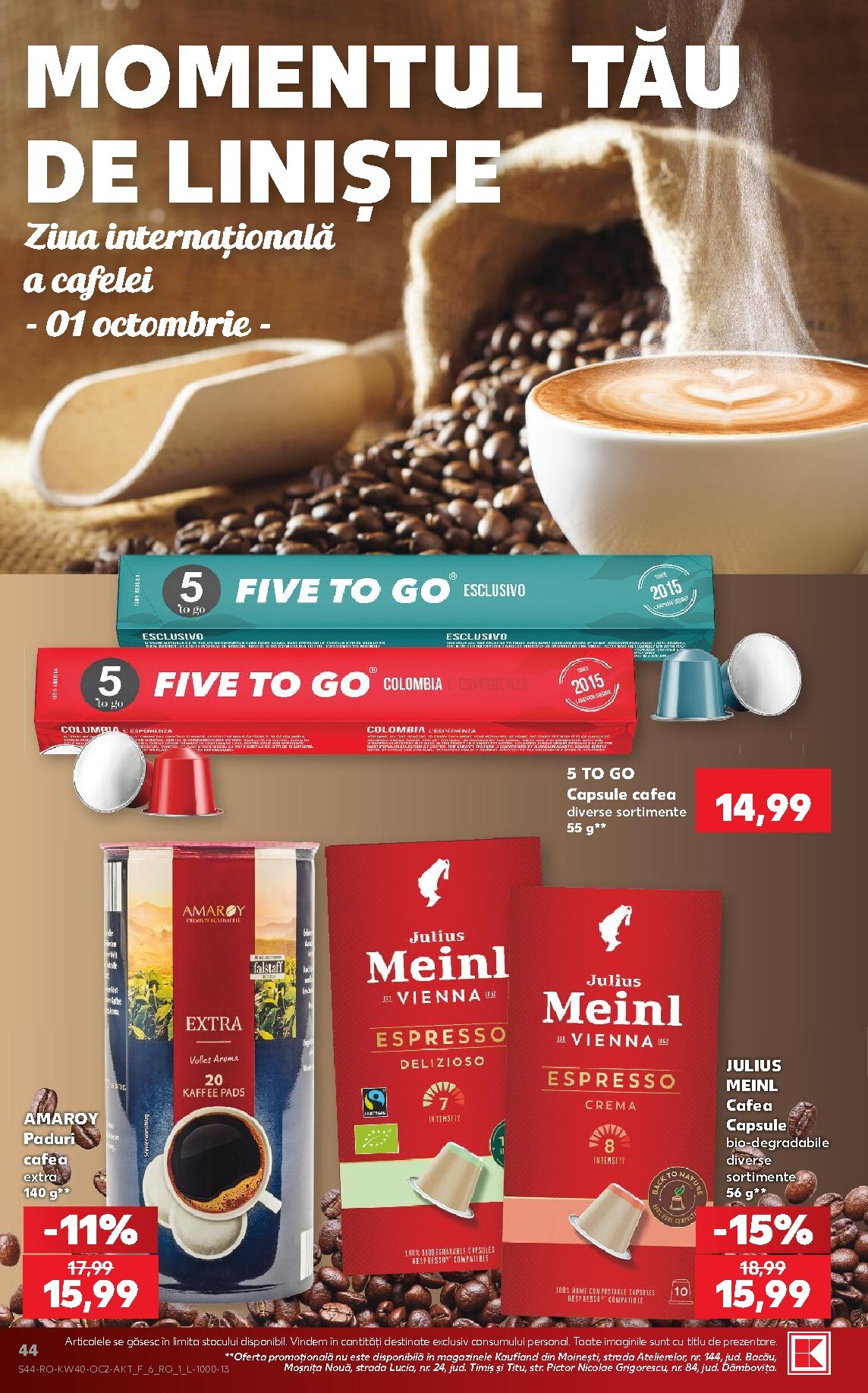 kaufland - Kaufland pliante pentru săptămâna viitoare de la miercuri 30.09.2026 până la marți 06.10.2026 - page: 44