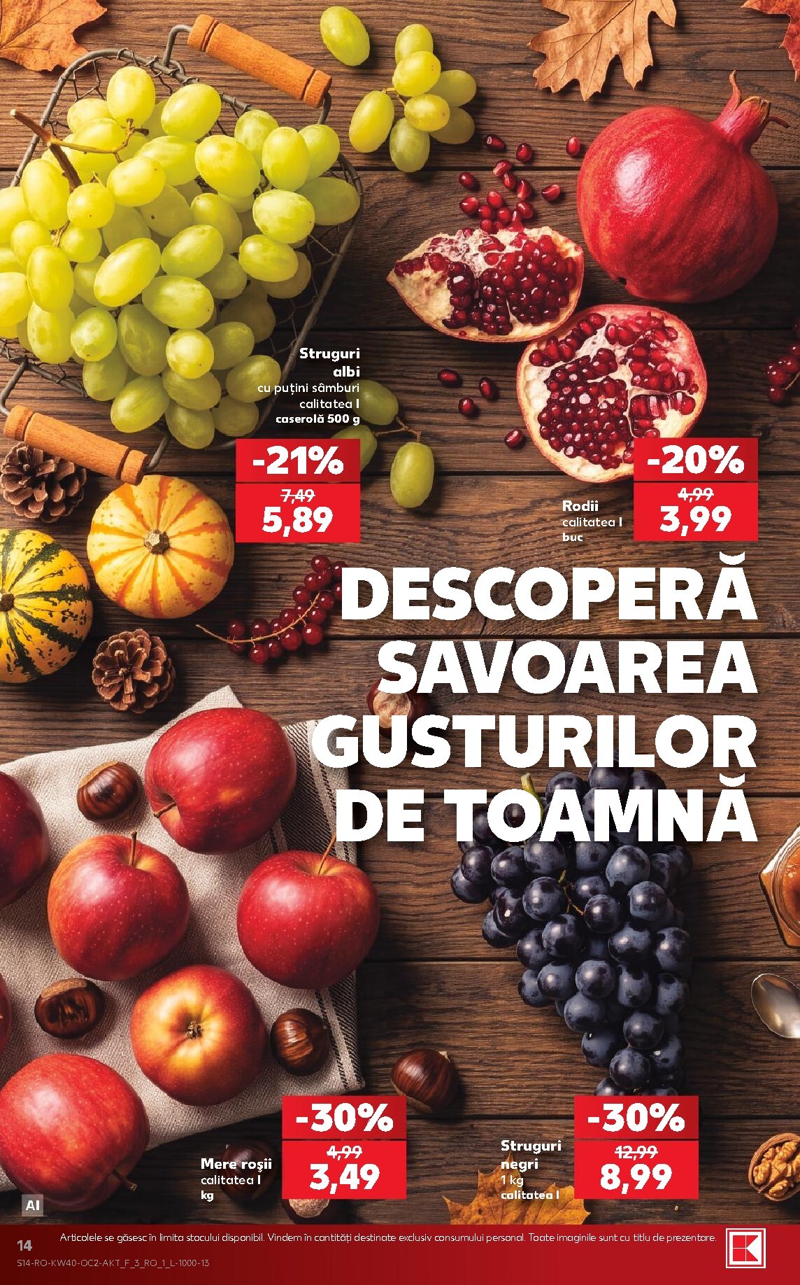 kaufland - Kaufland pliante pentru săptămâna viitoare de la miercuri 30.09.2026 până la marți 06.10.2026 - page: 14