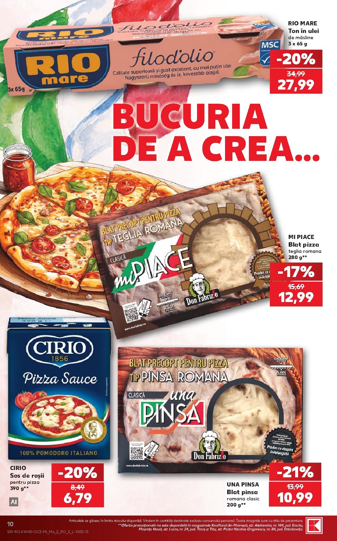 kaufland - Kaufland - Ciao Italia pliante pentru săptămâna viitoare de la miercuri 30.09.2026 până la marți 06.10.2026 - page: 10