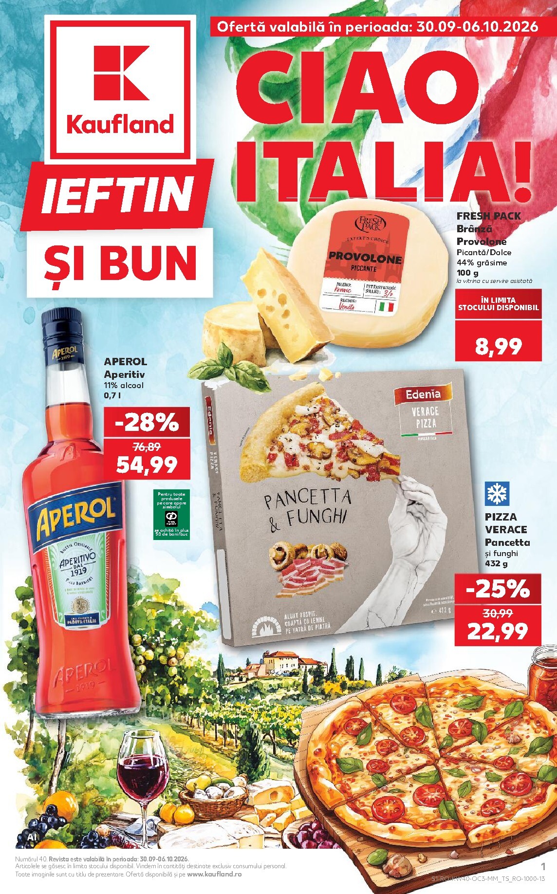 kaufland - Kaufland - Ciao Italia pliante pentru săptămâna viitoare de la miercuri 30.09.2026 până la marți 06.10.2026