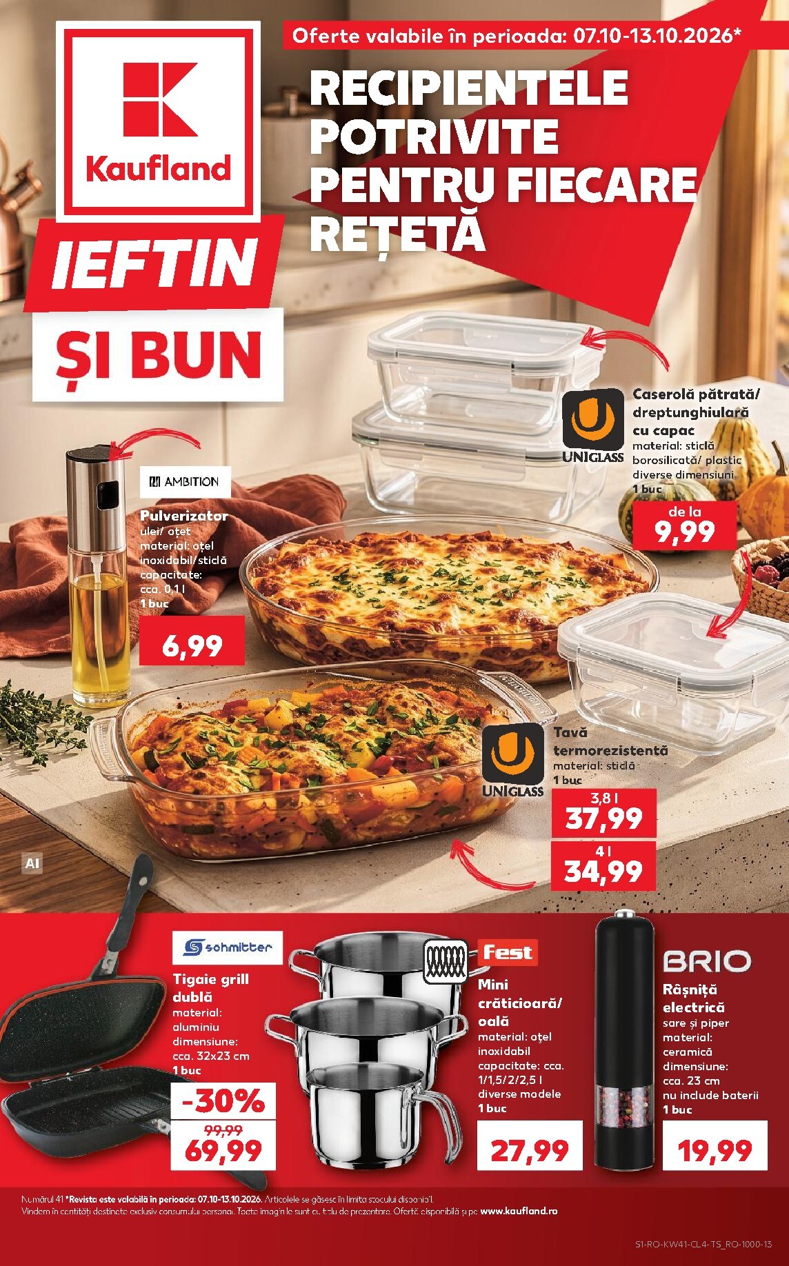 kaufland - Kaufland pliante pentru săptămâna viitoare de la miercuri 07.10.2026 până la marți 13.10.2026