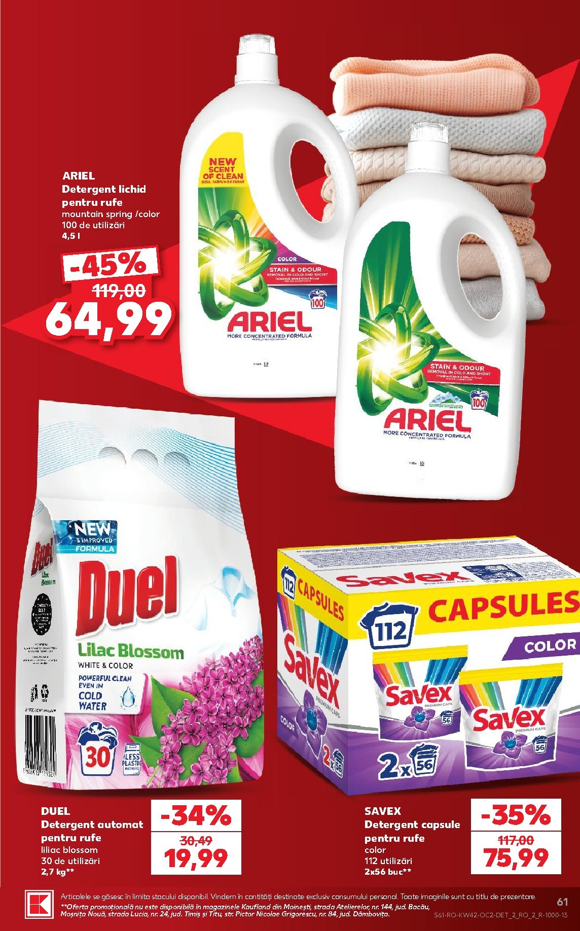 kaufland - Kaufland pliante pentru săptămâna viitoare de la miercuri 14.10.2026 până la marți 20.10.2026 - page: 61