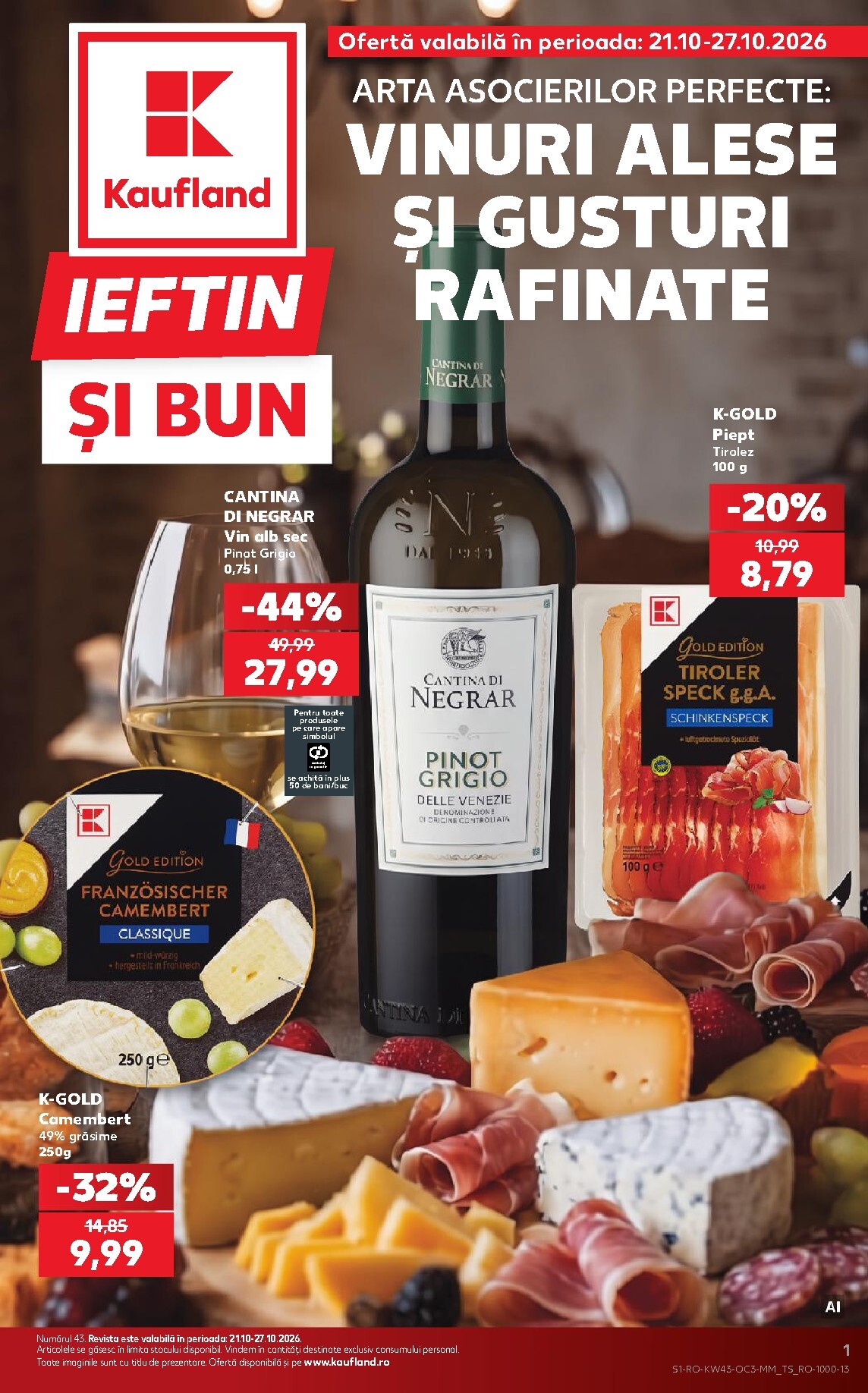 kaufland - Kaufland - Ieftin si bun pliante pentru săptămâna viitoare de la miercuri 21.10.2026 până la marți 27.10.2026