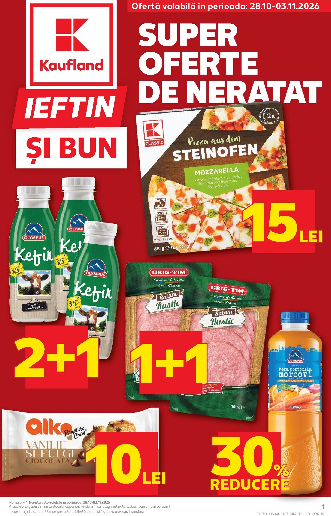 kaufland - Kaufland - Ieftin si bun pliante pentru săptămâna viitoare de la miercuri 28.10.2026 până la marți 03.11.2026
