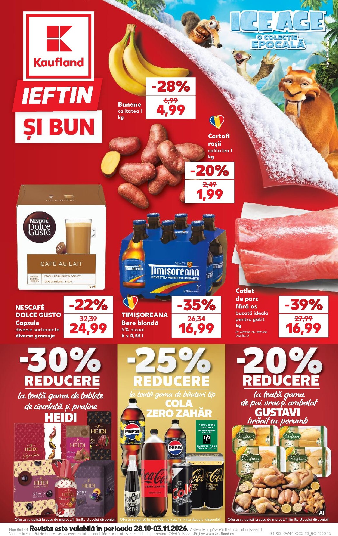 kaufland - Kaufland pliante pentru săptămâna viitoare de la miercuri 28.10.2026 până la marți 03.11.2026 - page: 1
