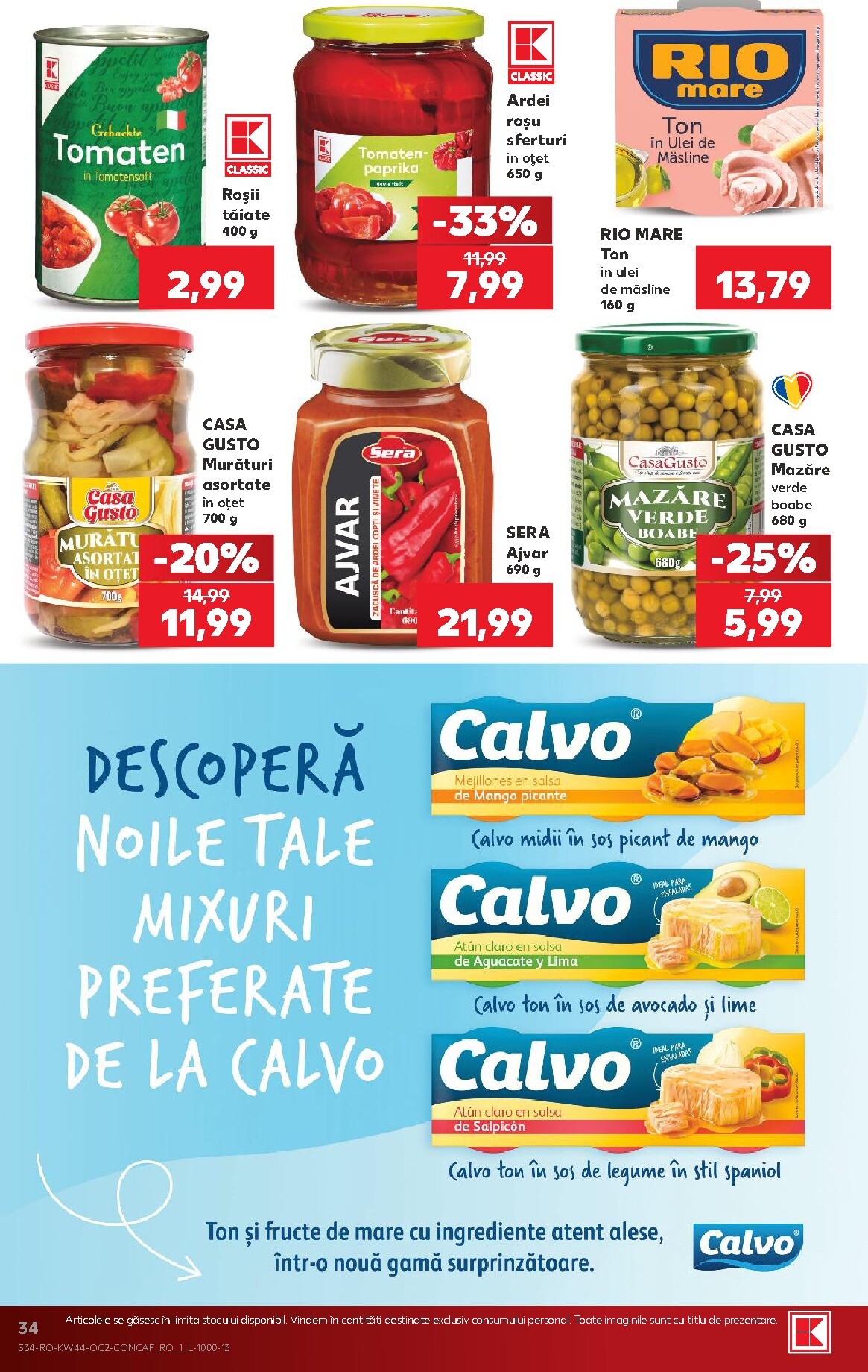 kaufland - Kaufland pliante pentru săptămâna viitoare de la miercuri 28.10.2026 până la marți 03.11.2026 - page: 34