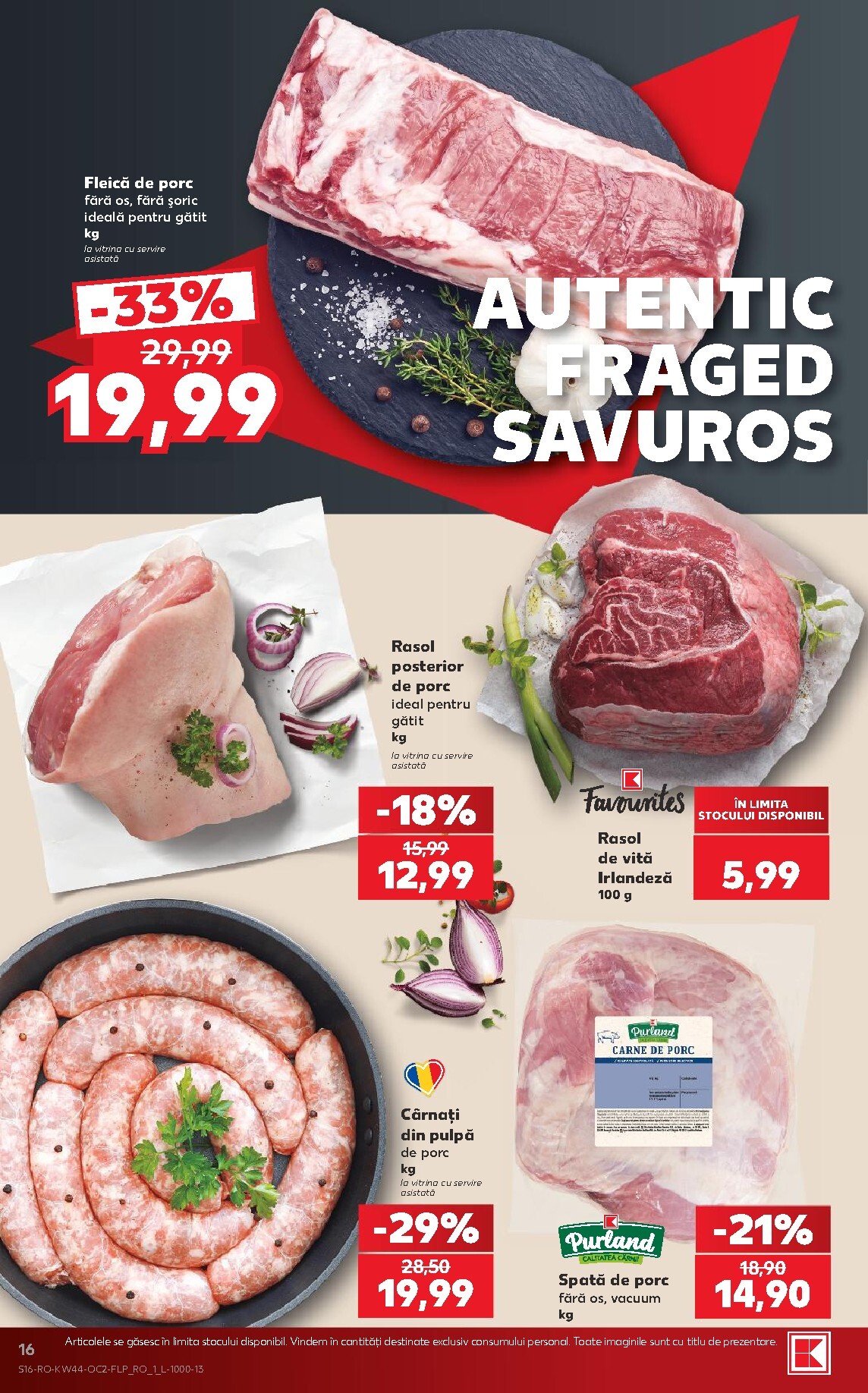 kaufland - Kaufland pliante pentru săptămâna viitoare de la miercuri 28.10.2026 până la marți 03.11.2026 - page: 16