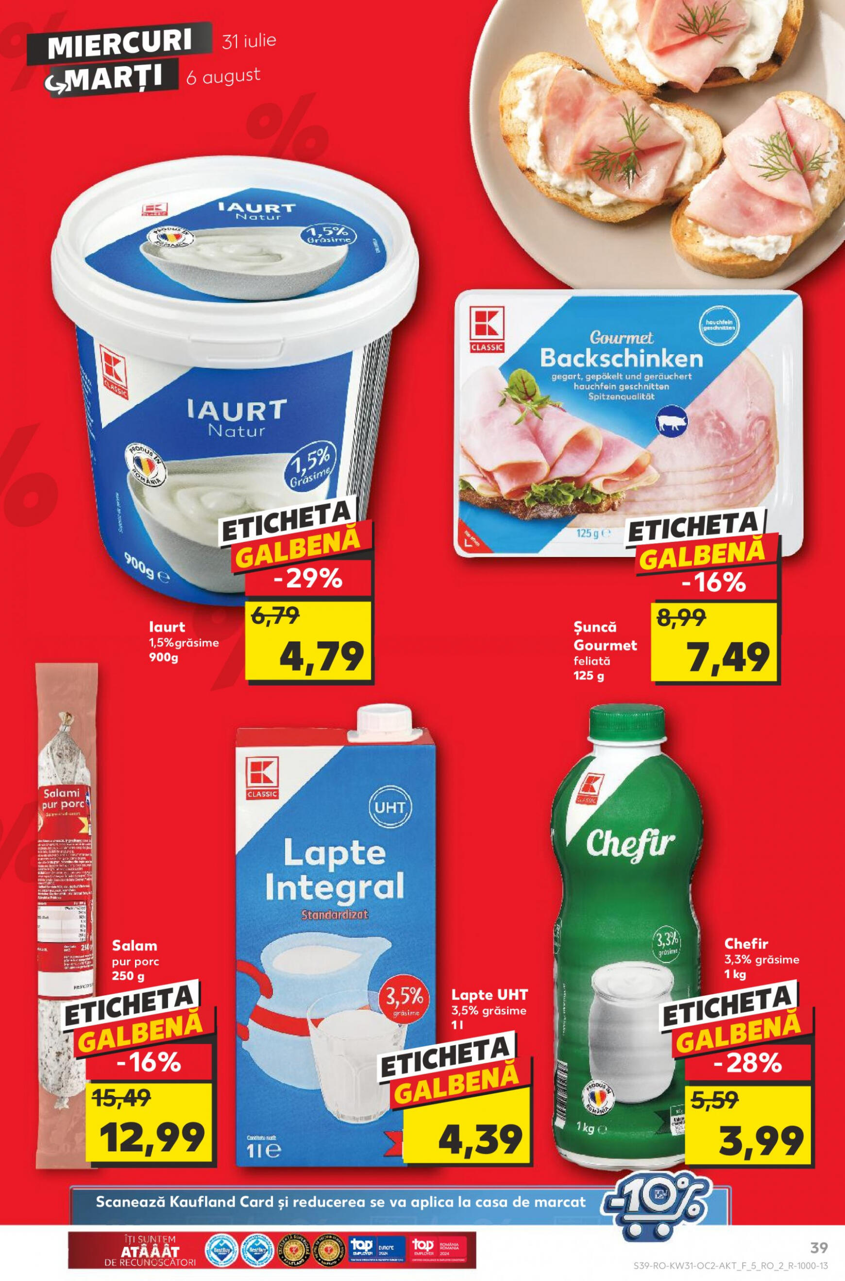 kaufland - Catalog nou Kaufland 31.07. - 06.08. - page: 39