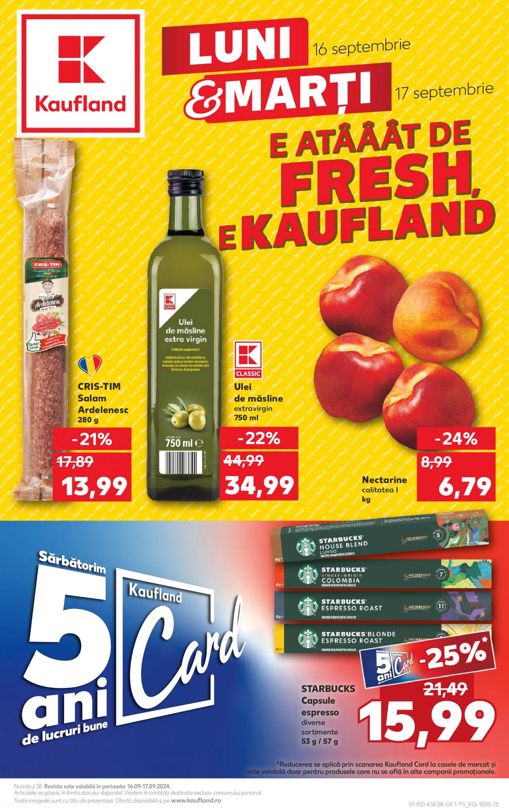 kaufland - Catalog nou Kaufland 16.09. - 17.09. - page: 1