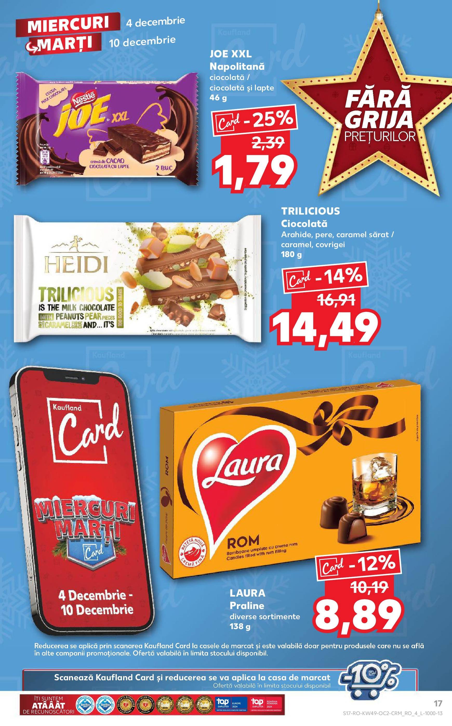 kaufland - Catalog Kaufland - Str. Câmpului valabil din 04.12. - 10.12. - page: 17