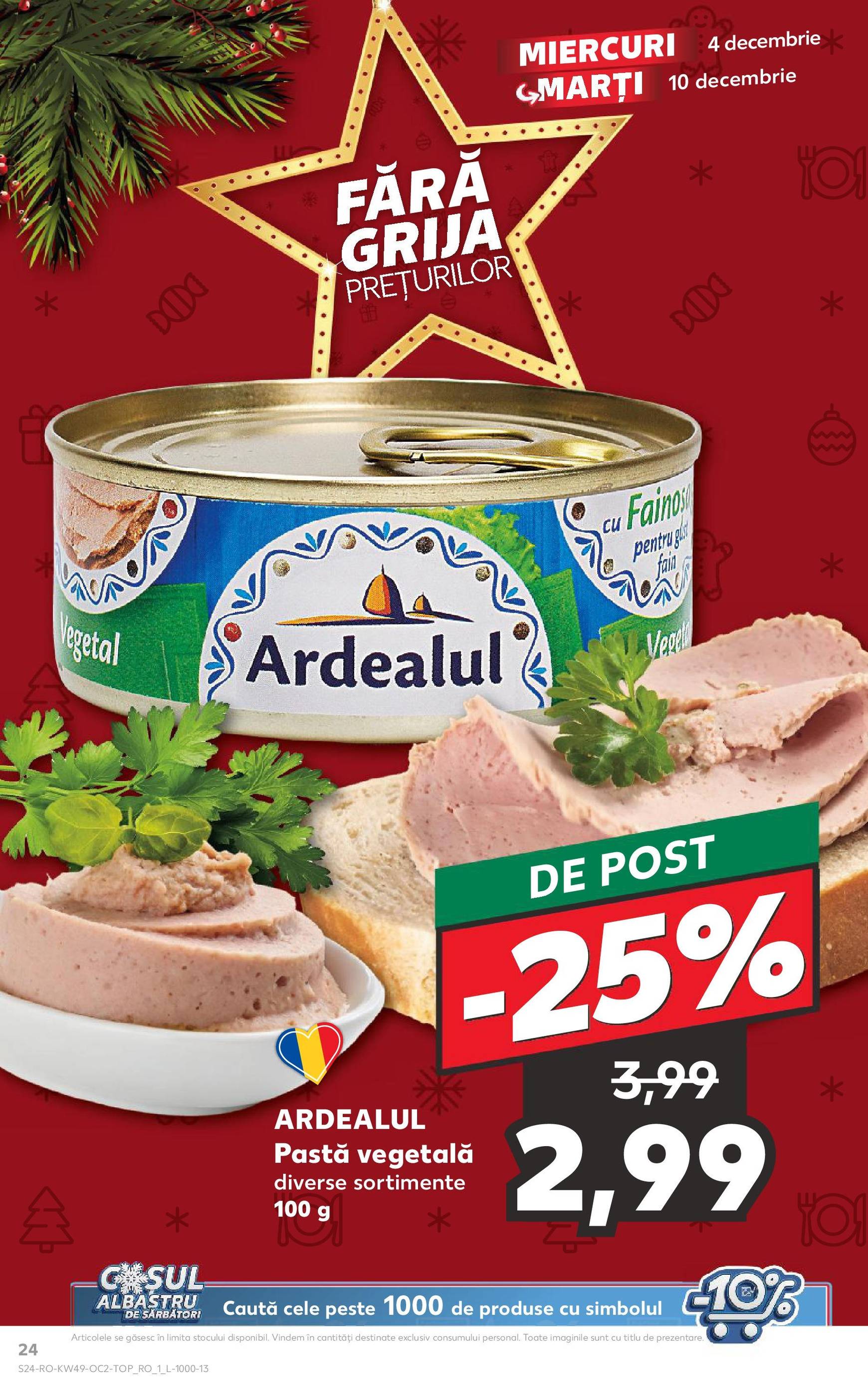 kaufland - Catalog Kaufland - Str. Câmpului valabil din 04.12. - 10.12. - page: 24