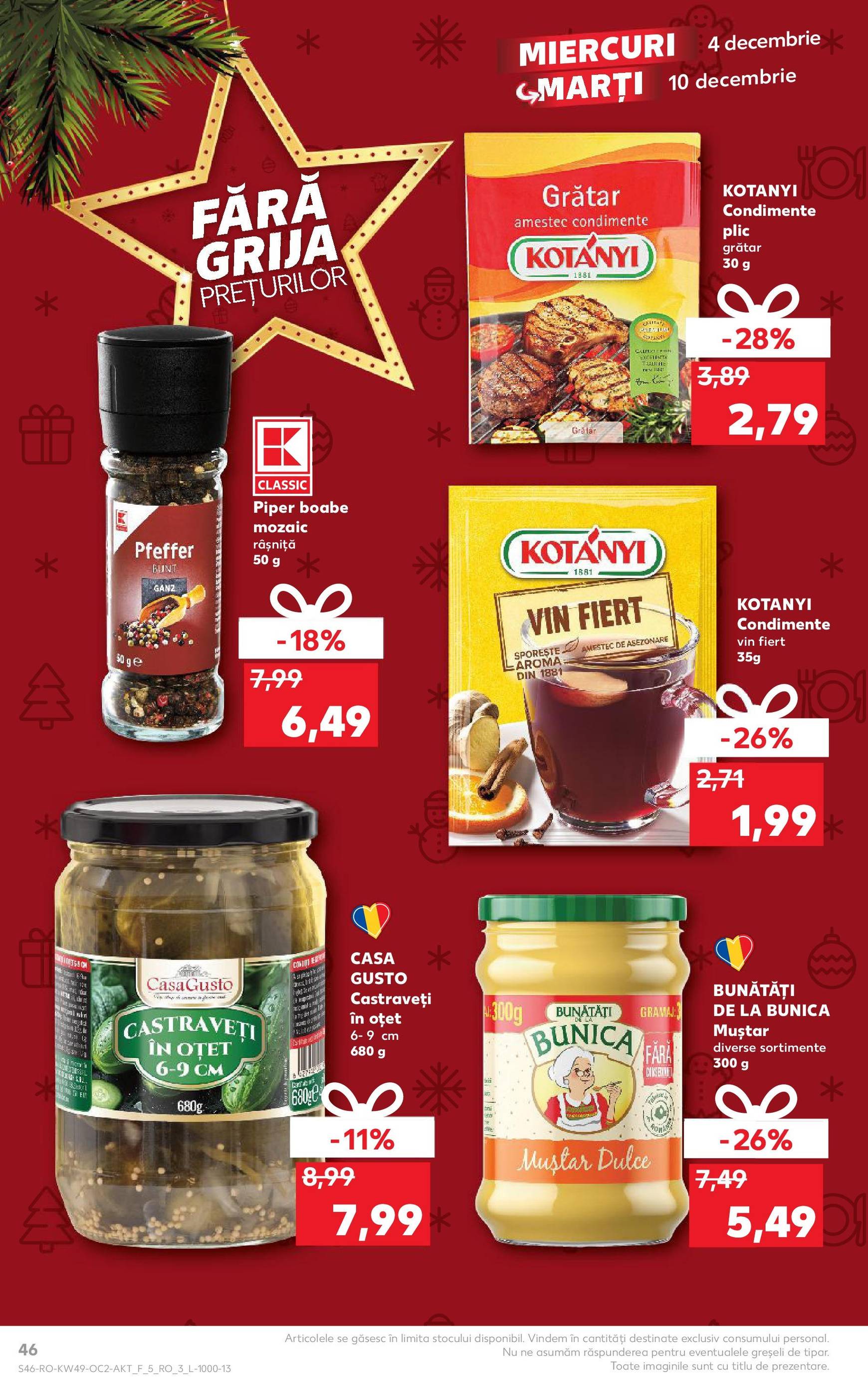 kaufland - Catalog Kaufland - Str. Câmpului valabil din 04.12. - 10.12. - page: 46