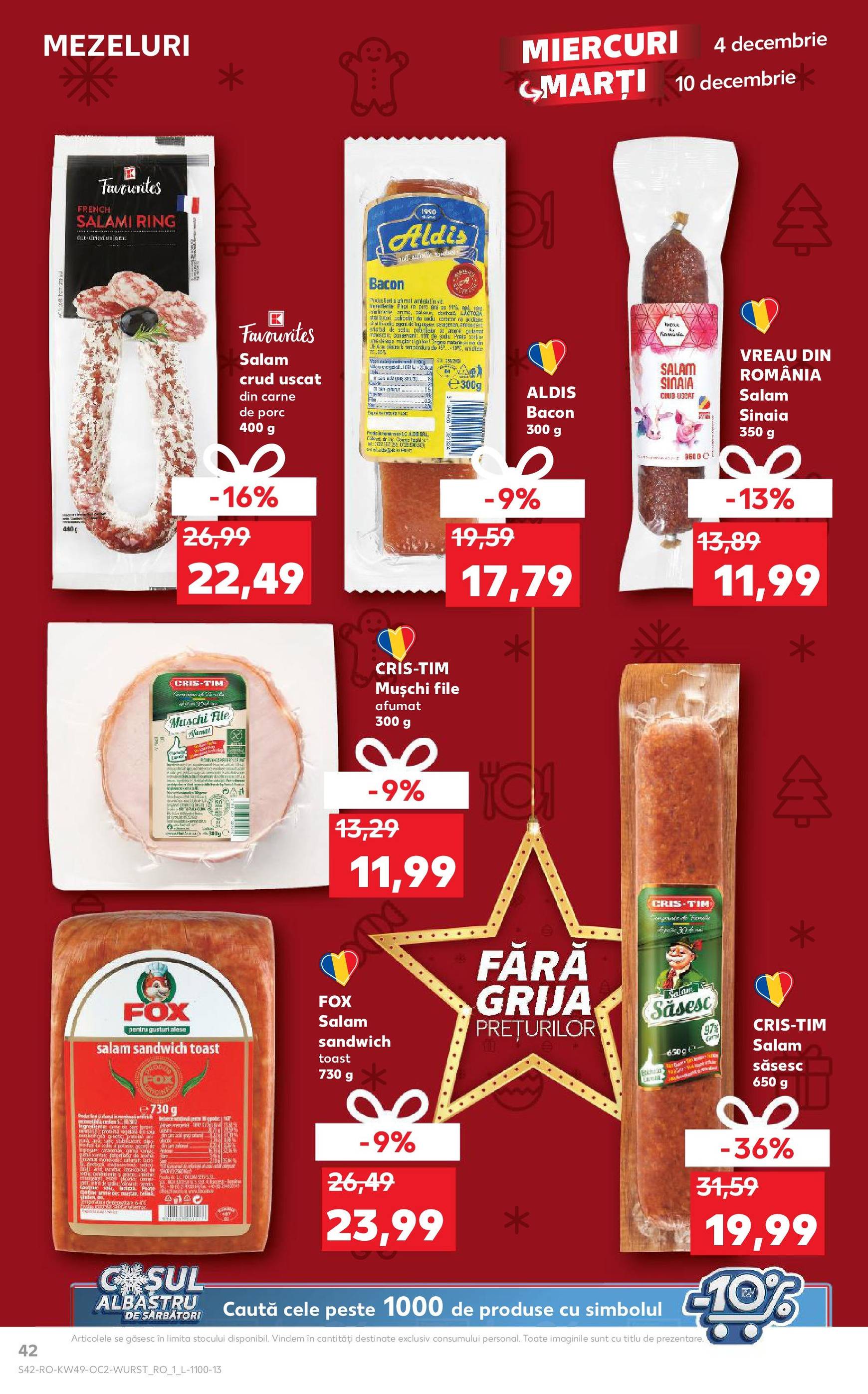 kaufland - Catalog Kaufland - Str. Câmpului valabil din 04.12. - 10.12. - page: 42