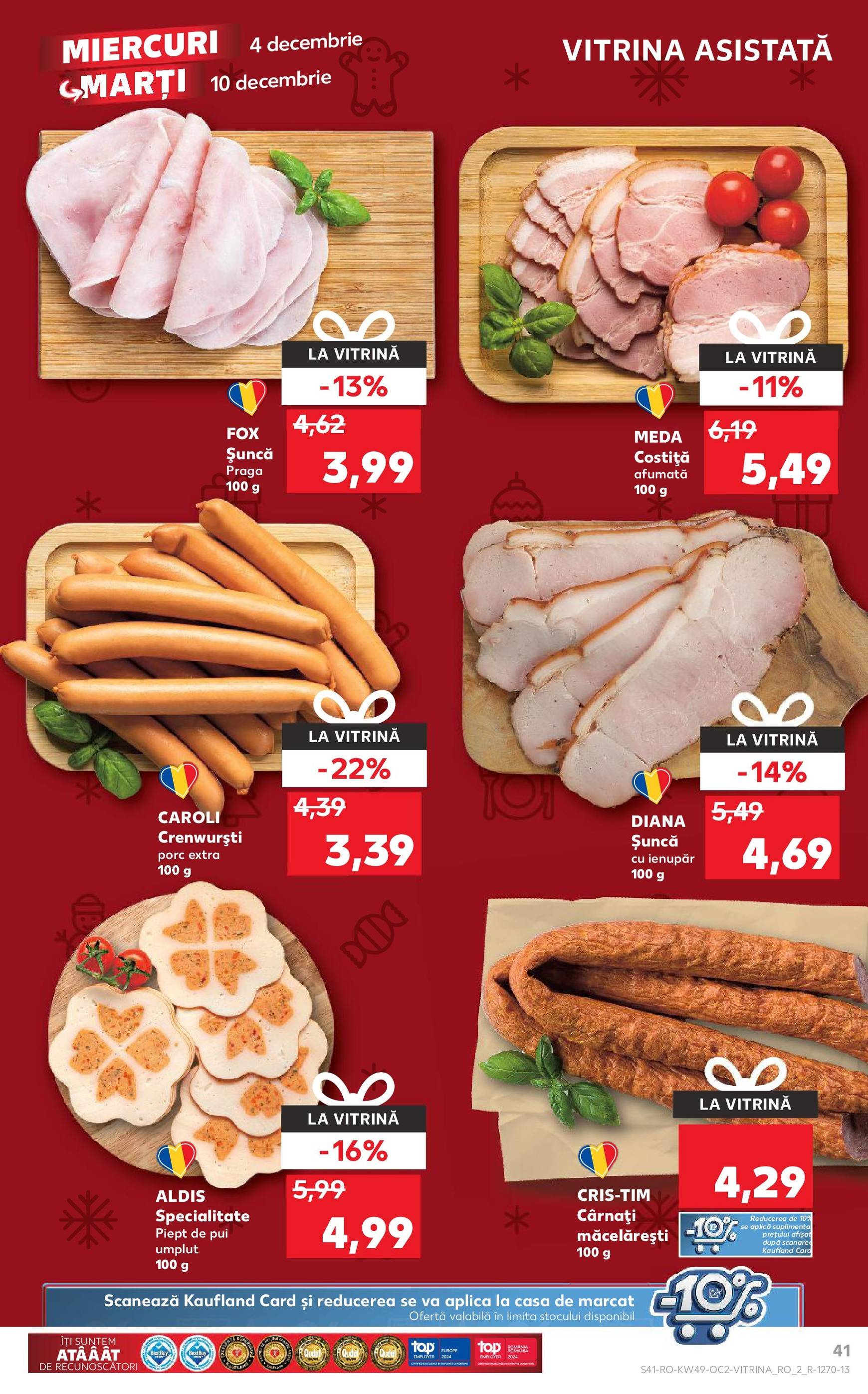 kaufland - Catalog Kaufland - Str. Câmpului valabil din 04.12. - 10.12. - page: 41