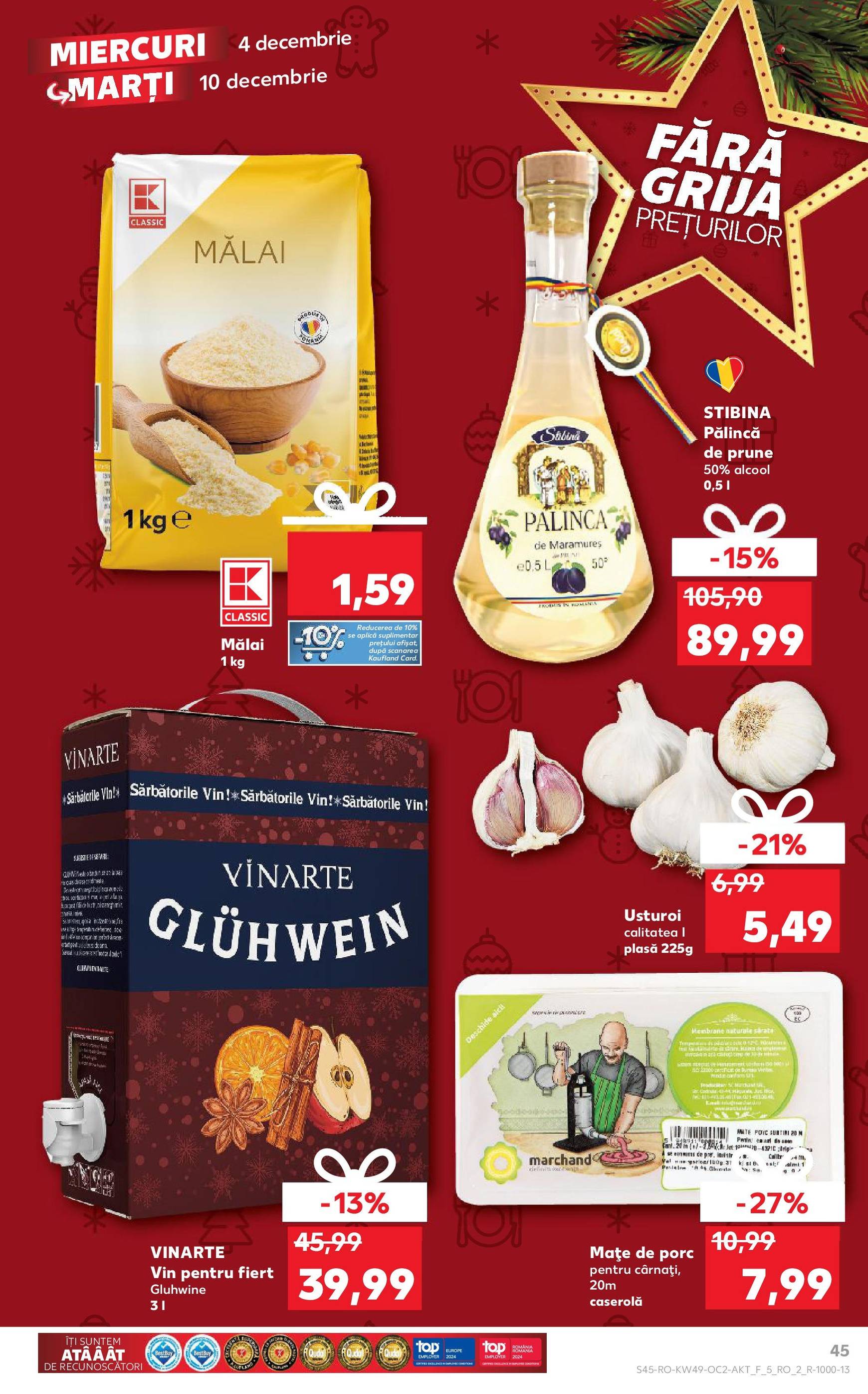 kaufland - Catalog Kaufland - Str. Câmpului valabil din 04.12. - 10.12. - page: 45