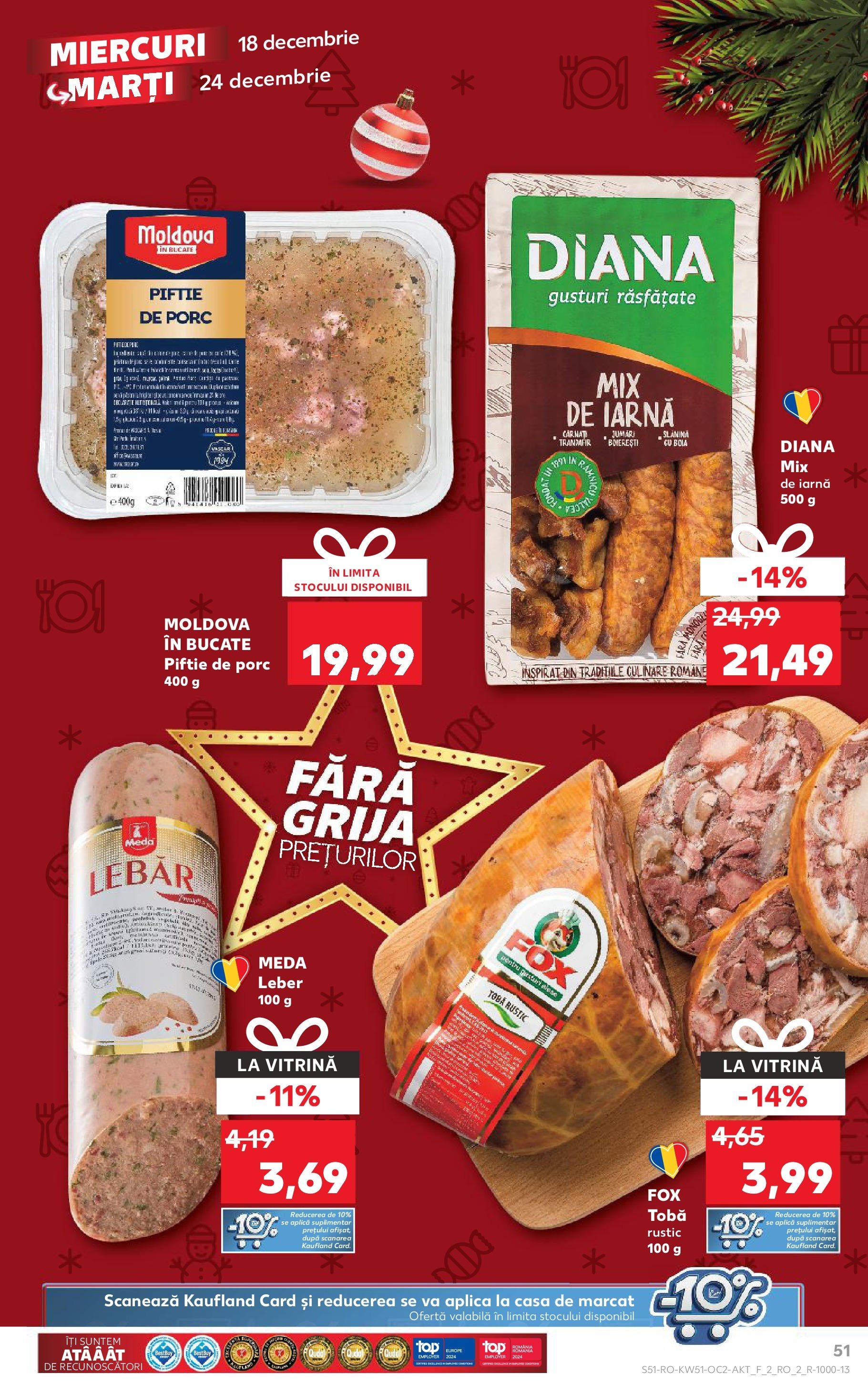 kaufland - Catalog Kaufland valabil din 18.12. - 24.12. - page: 51