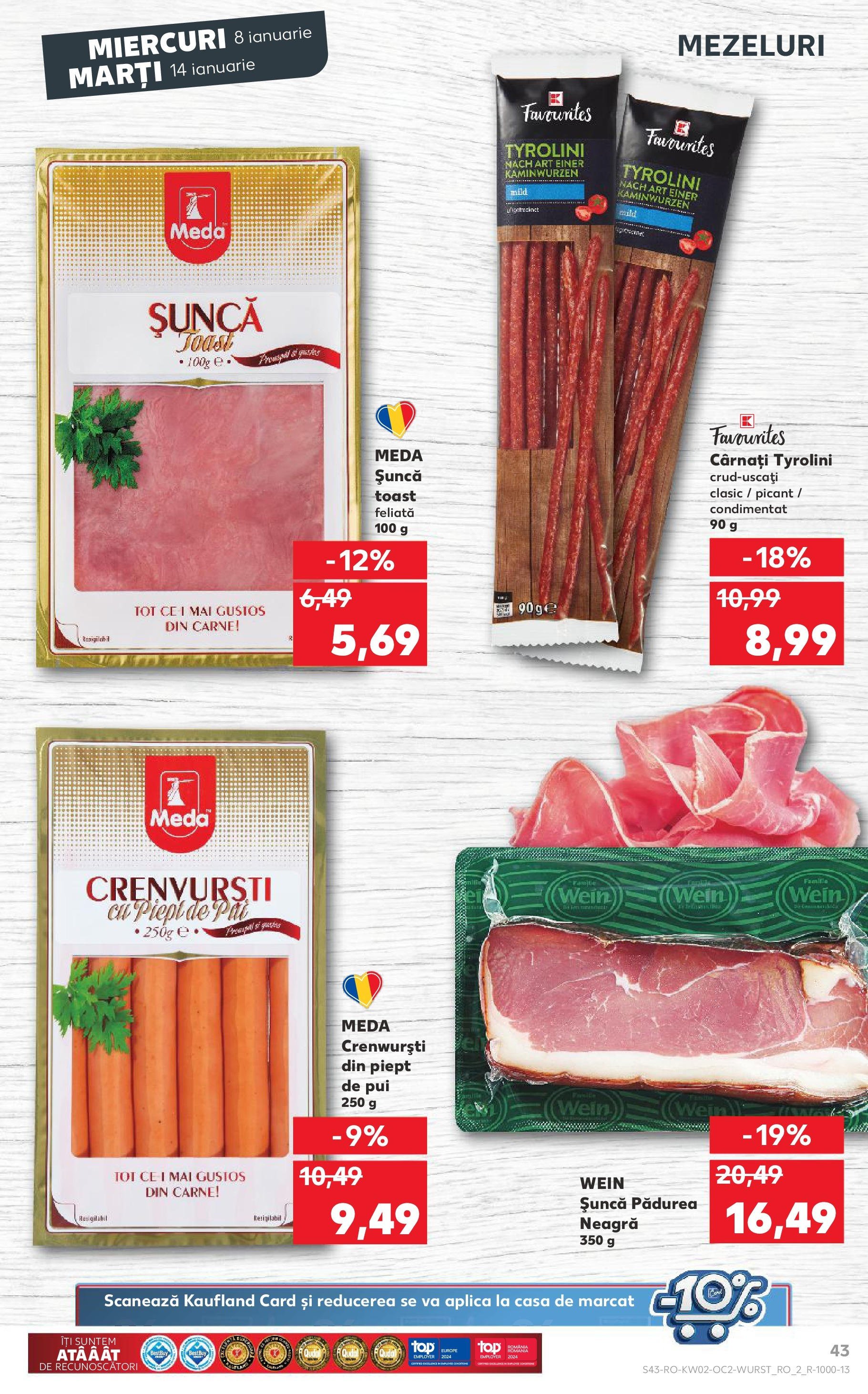 kaufland - Catalog Kaufland valabil din 08.01. - 14.01. - page: 43