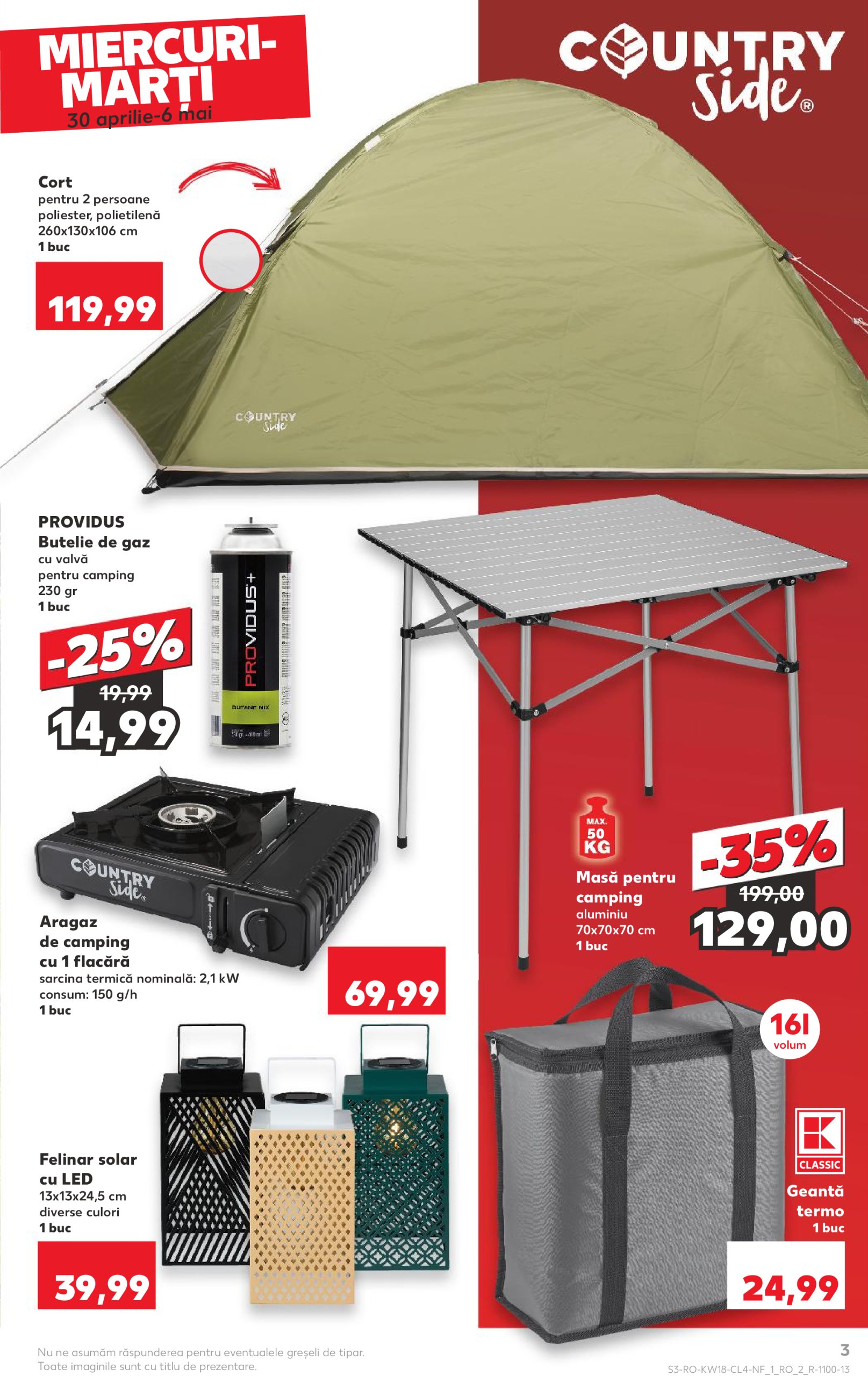 kaufland - Catalog Kaufland - Camping valabil din 30.04. - 06.05. - page: 3