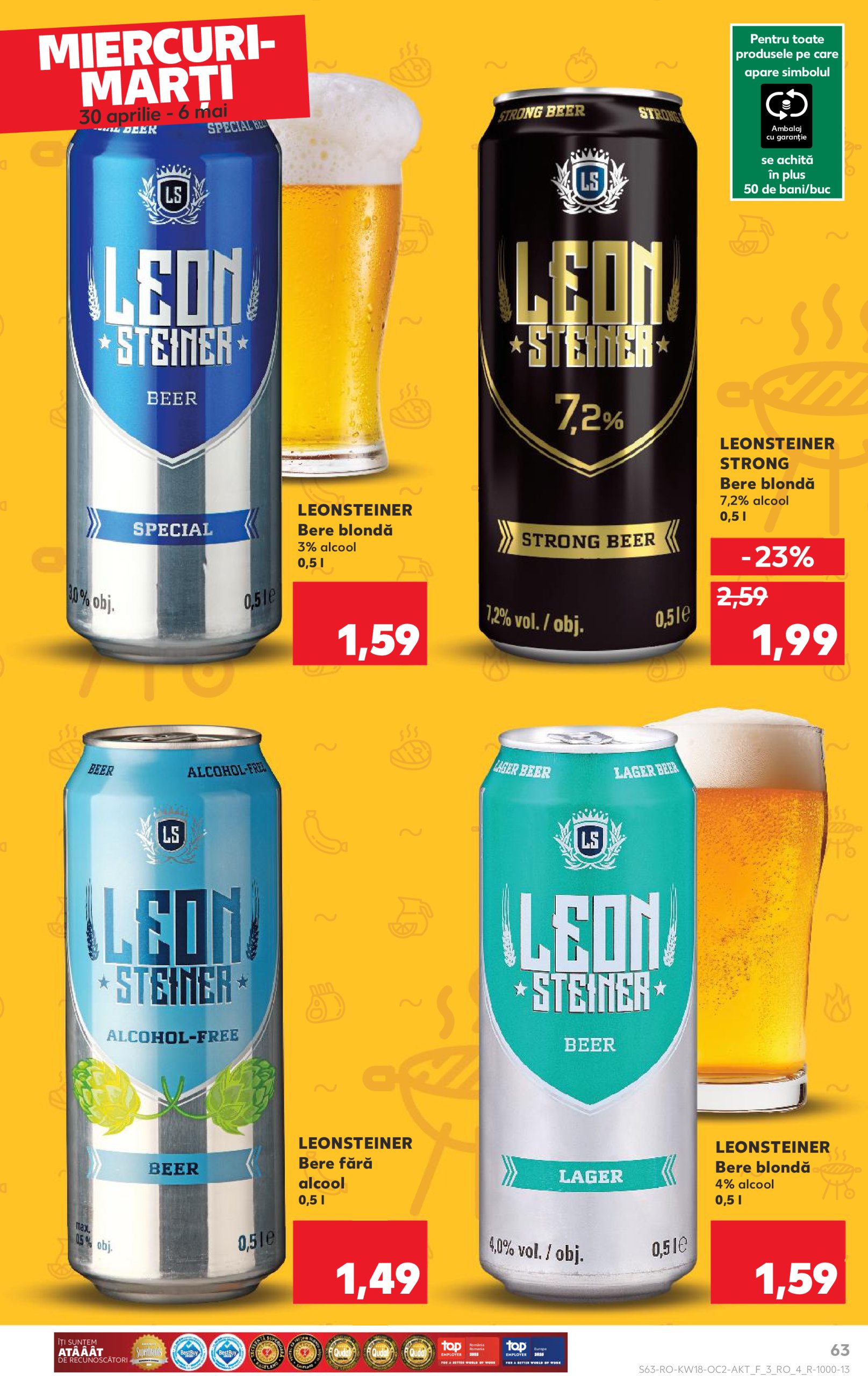 kaufland - Catalog Kaufland valabil din 30.04. - 06.05. - page: 63 kaufland - Catalog Kaufland valabil din 30.04. - 06.05. - page: 63