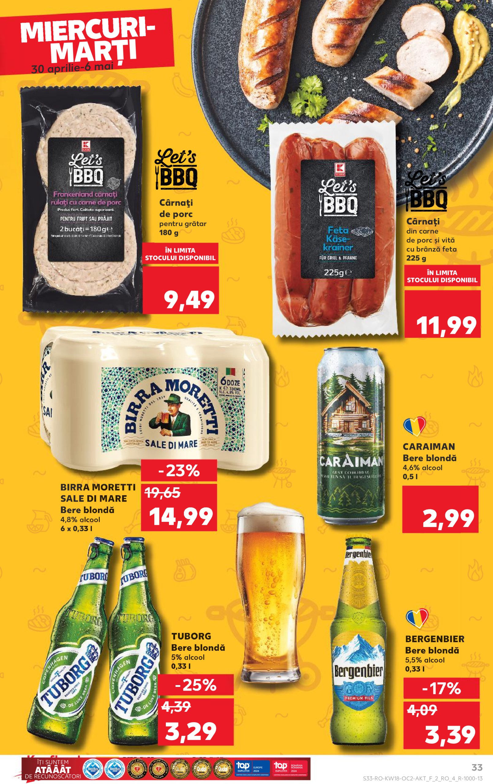 kaufland - Catalog Kaufland valabil din 30.04. - 06.05. - page: 33 kaufland - Catalog Kaufland valabil din 30.04. - 06.05. - page: 33