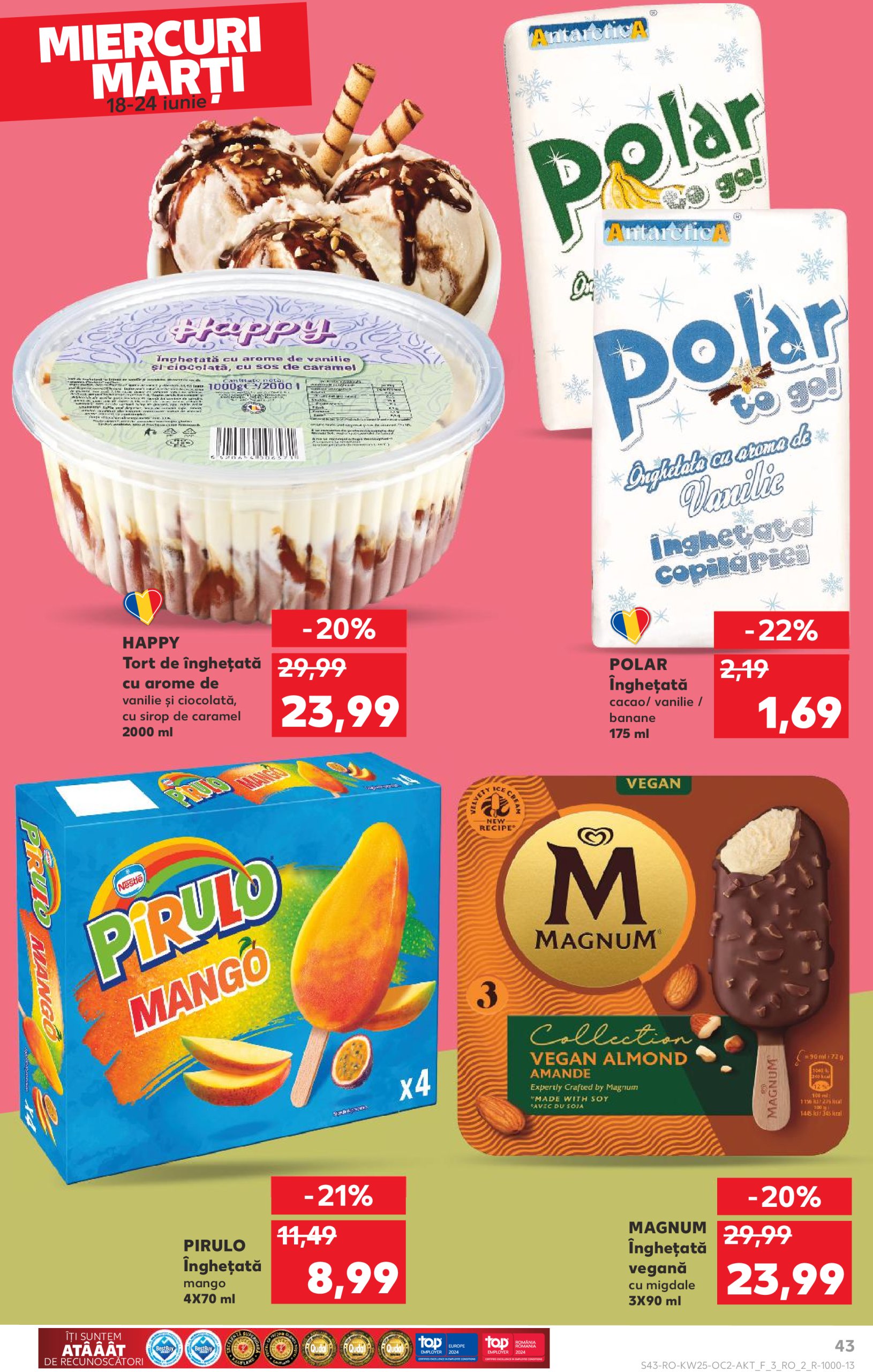 kaufland - Catalog Kaufland valabil din 18.06. până pe 24.06. - page: 43 kaufland - Catalog Kaufland valabil din 18.06. până pe 24.06. - page: 43