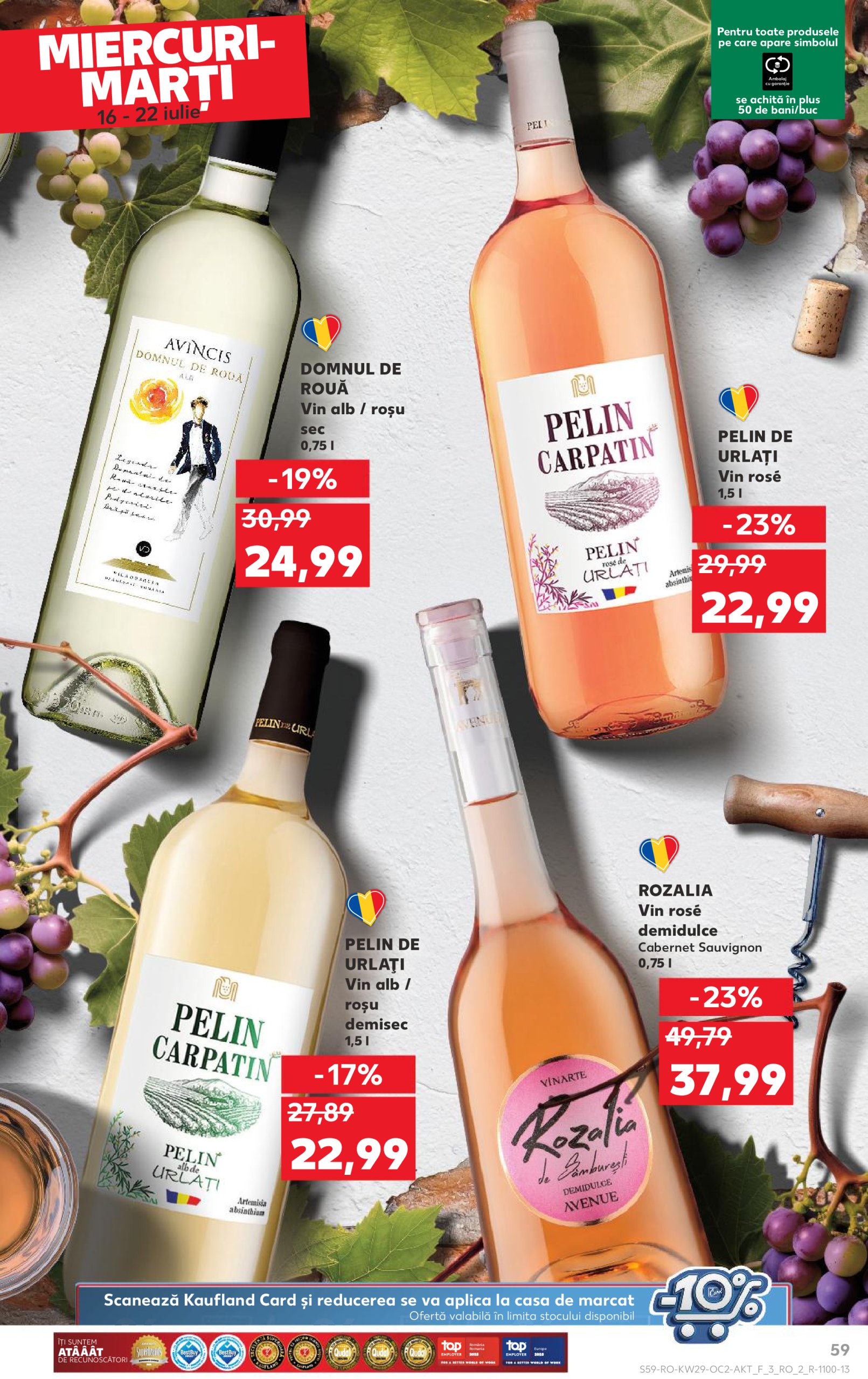 kaufland - Catalog Kaufland valabil din 16.07. până pe 22.07. - page: 59 kaufland - Catalog Kaufland valabil din 16.07. până pe 22.07. - page: 59