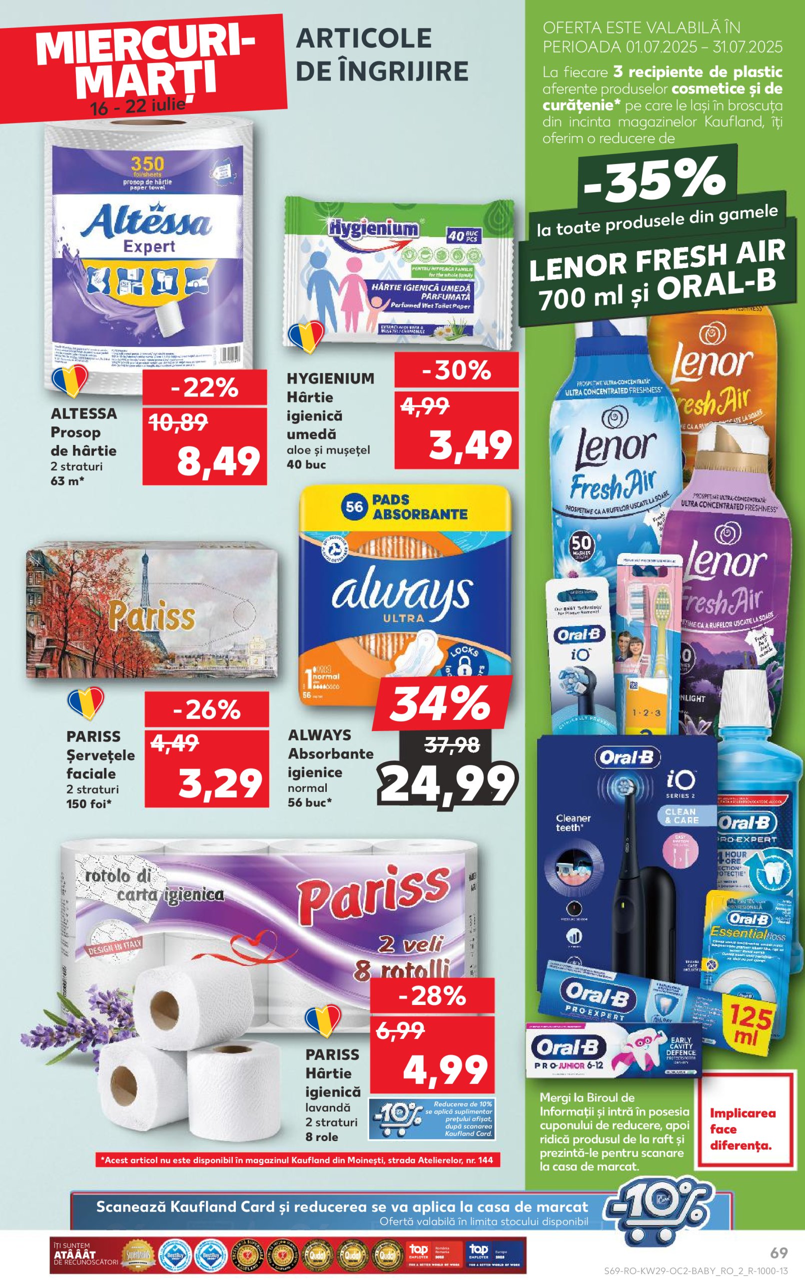 kaufland - Catalog Kaufland valabil din 16.07. până pe 22.07. - page: 69 kaufland - Catalog Kaufland valabil din 16.07. până pe 22.07. - page: 69