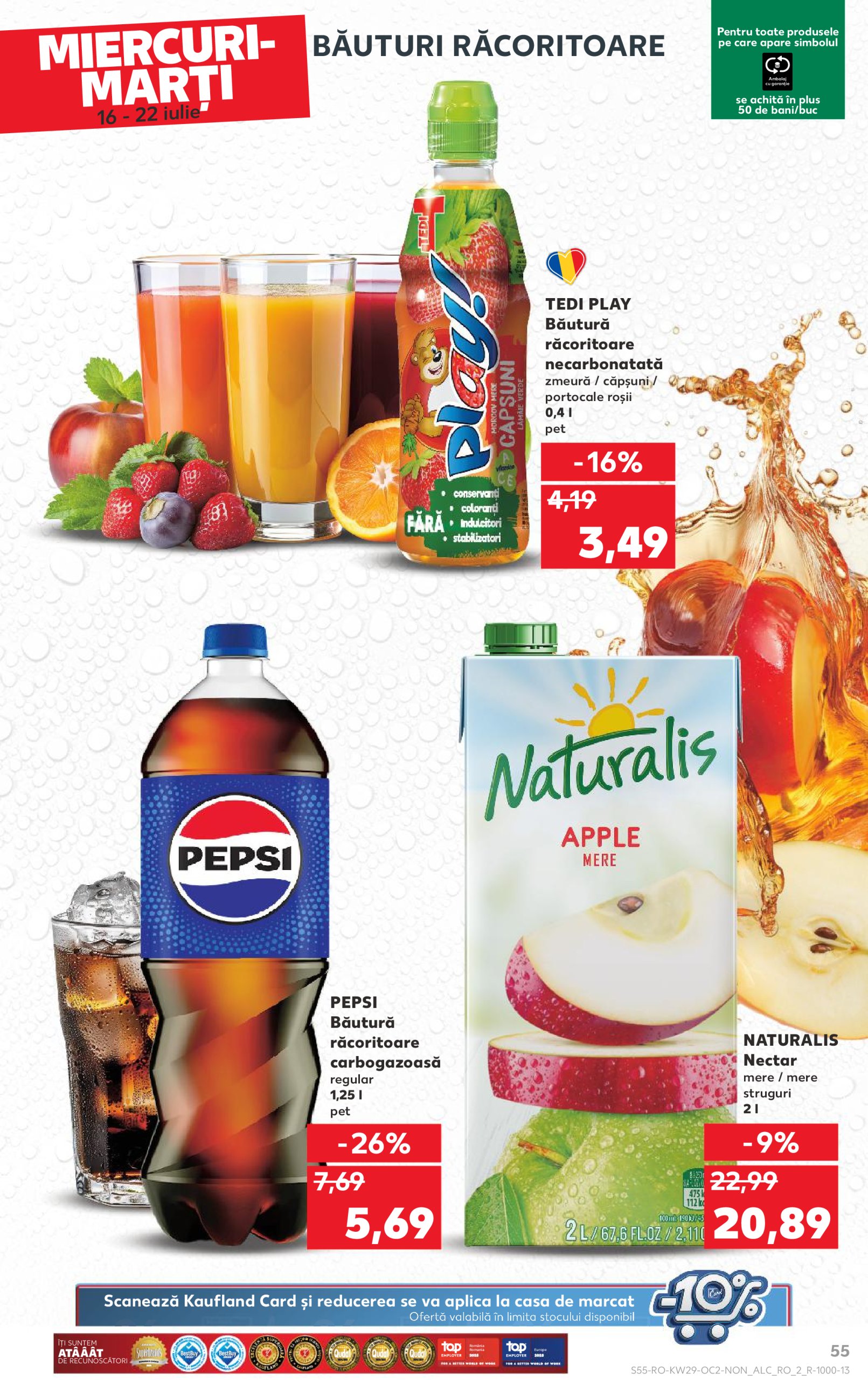 kaufland - Catalog Kaufland valabil din 16.07. până pe 22.07. - page: 55 kaufland - Catalog Kaufland valabil din 16.07. până pe 22.07. - page: 55