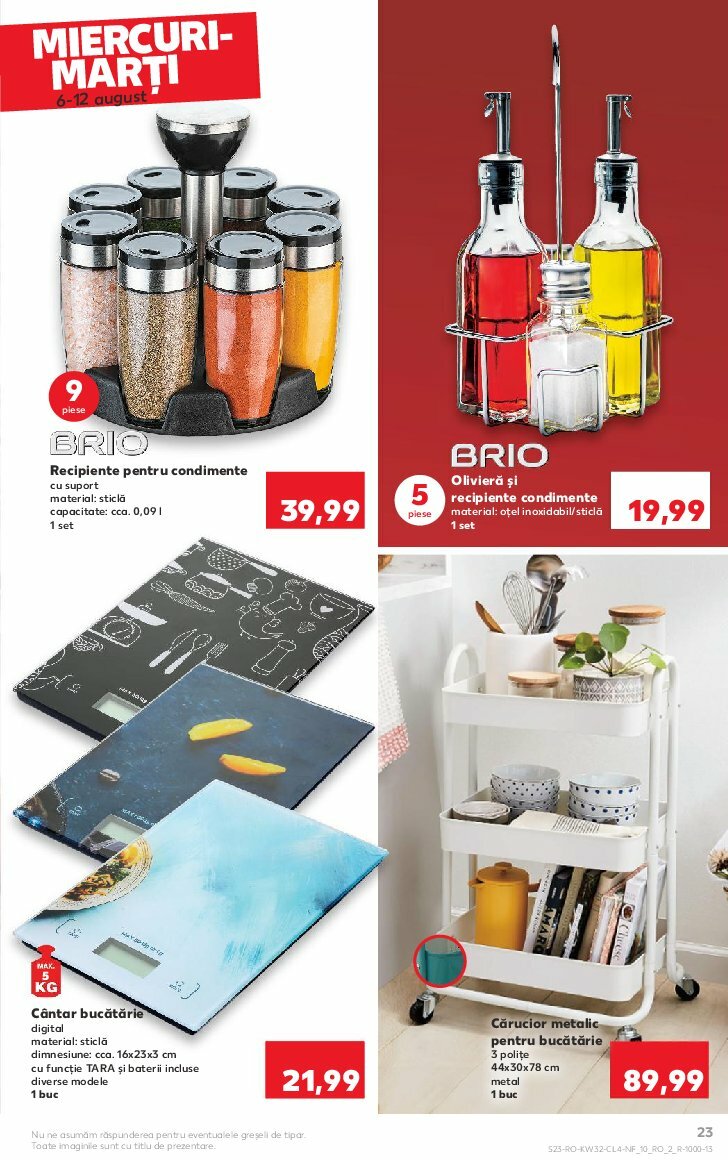 kaufland - Catalog Kaufland - Nonfood valabil din 06.08. până pe 12.08. - page: 23