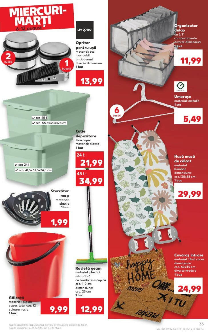 kaufland - Catalog Kaufland - Nonfood valabil din 06.08. până pe 12.08. - page: 33