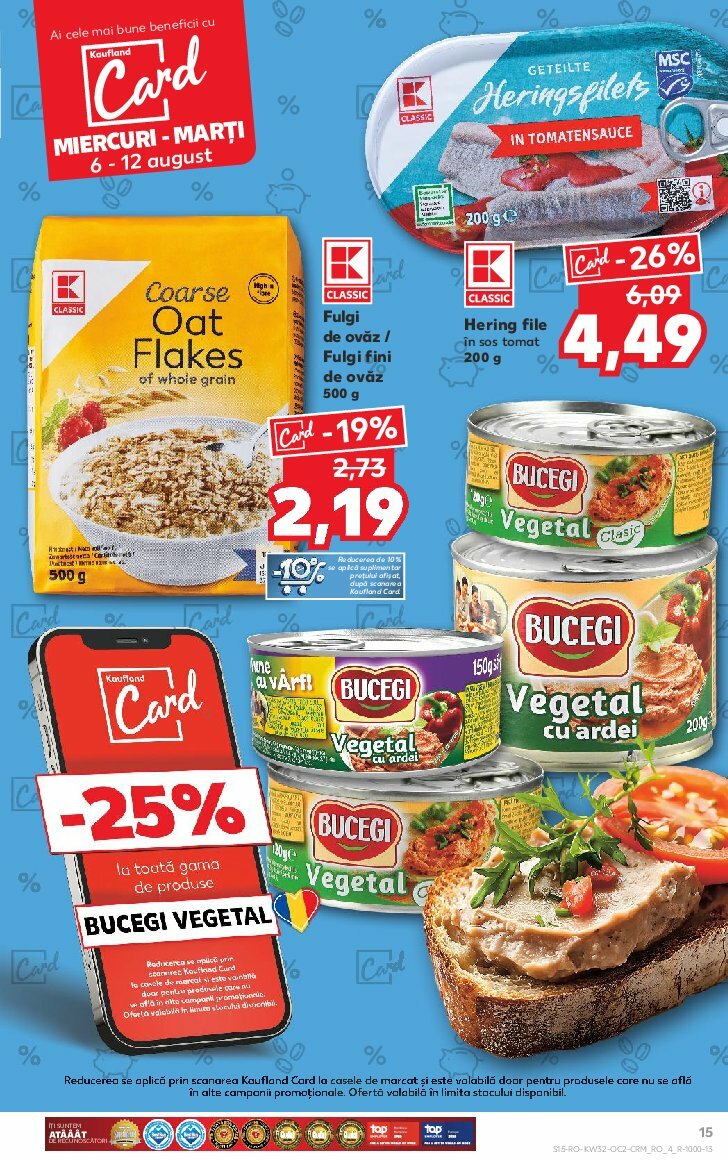 kaufland - Catalog Kaufland valabil din 03.08. până pe 12.08. - page: 15 kaufland - Catalog Kaufland valabil din 03.08. până pe 12.08. - page: 15