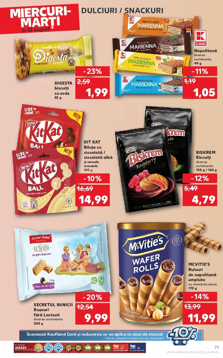 kaufland - Catalog Kaufland valabil din 03.08. până pe 12.08. - page: 71 kaufland - Catalog Kaufland valabil din 03.08. până pe 12.08. - page: 71