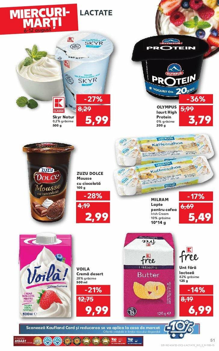 kaufland - Catalog Kaufland valabil din 03.08. până pe 12.08. - page: 51 kaufland - Catalog Kaufland valabil din 03.08. până pe 12.08. - page: 51