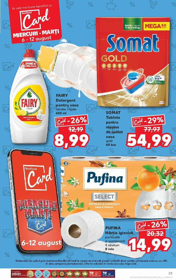 kaufland - Catalog Kaufland valabil din 03.08. până pe 12.08. - page: 23 kaufland - Catalog Kaufland valabil din 03.08. până pe 12.08. - page: 23