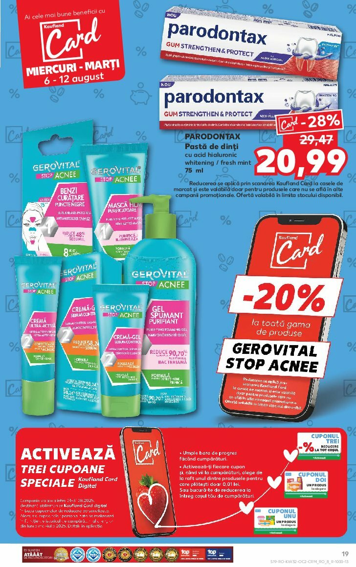 kaufland - Catalog Kaufland valabil din 03.08. până pe 12.08. - page: 19 kaufland - Catalog Kaufland valabil din 03.08. până pe 12.08. - page: 19