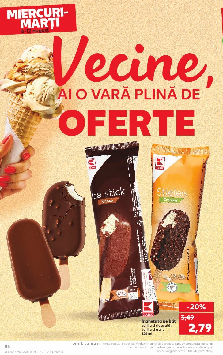 kaufland - Catalog Kaufland valabil din 03.08. până pe 12.08. - page: 56 kaufland - Catalog Kaufland valabil din 03.08. până pe 12.08. - page: 56