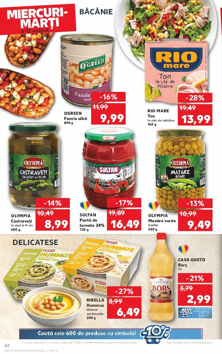 kaufland - Catalog Kaufland valabil din 03.08. până pe 12.08. - page: 62 kaufland - Catalog Kaufland valabil din 03.08. până pe 12.08. - page: 62