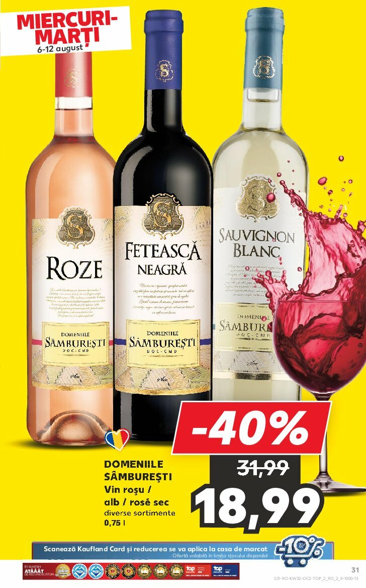 kaufland - Catalog Kaufland valabil din 03.08. până pe 12.08. - page: 31 kaufland - Catalog Kaufland valabil din 03.08. până pe 12.08. - page: 31