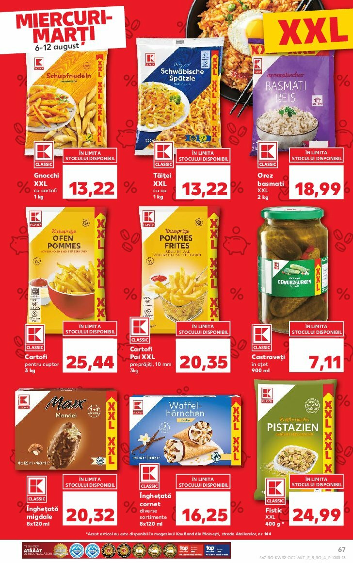 kaufland - Catalog Kaufland valabil din 03.08. până pe 12.08. - page: 67 kaufland - Catalog Kaufland valabil din 03.08. până pe 12.08. - page: 67