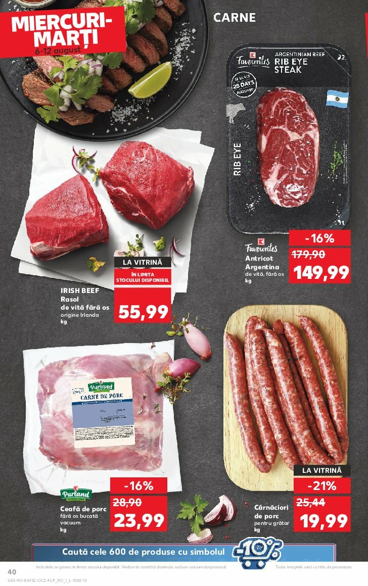 kaufland - Catalog Kaufland valabil din 03.08. până pe 12.08. - page: 40 kaufland - Catalog Kaufland valabil din 03.08. până pe 12.08. - page: 40