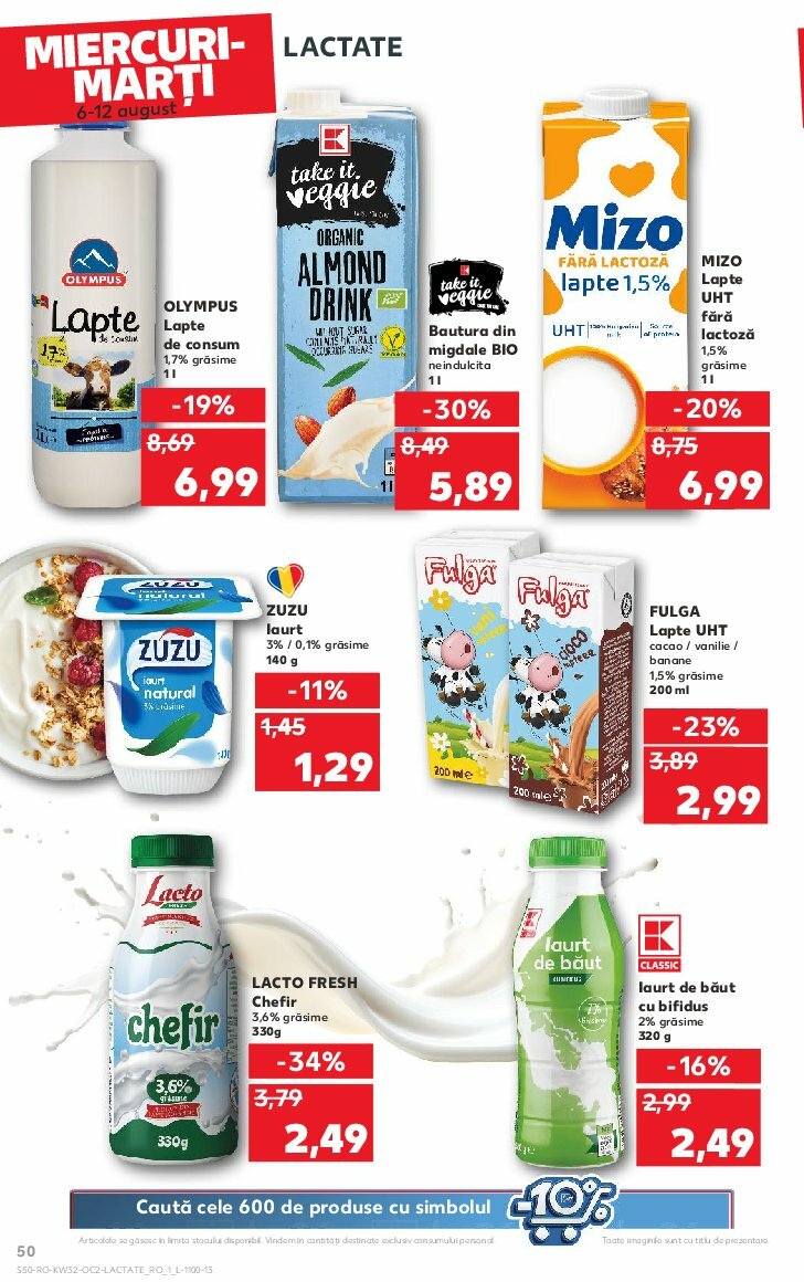 kaufland - Catalog Kaufland valabil din 03.08. până pe 12.08. - page: 50 kaufland - Catalog Kaufland valabil din 03.08. până pe 12.08. - page: 50