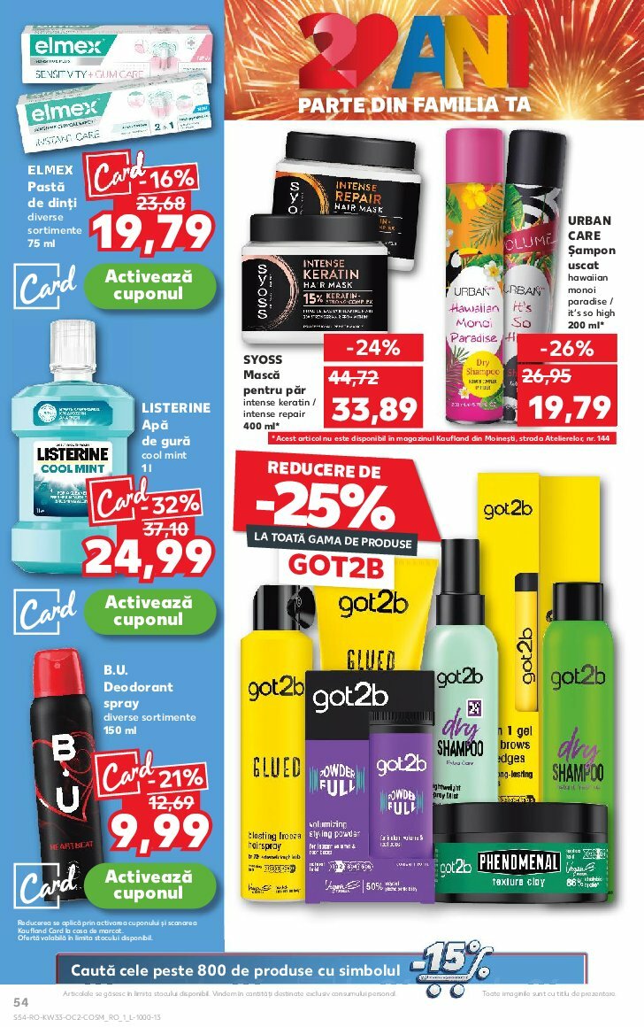 kaufland - Catalog Kaufland valabil din 13.08. până pe 19.08. - page: 54