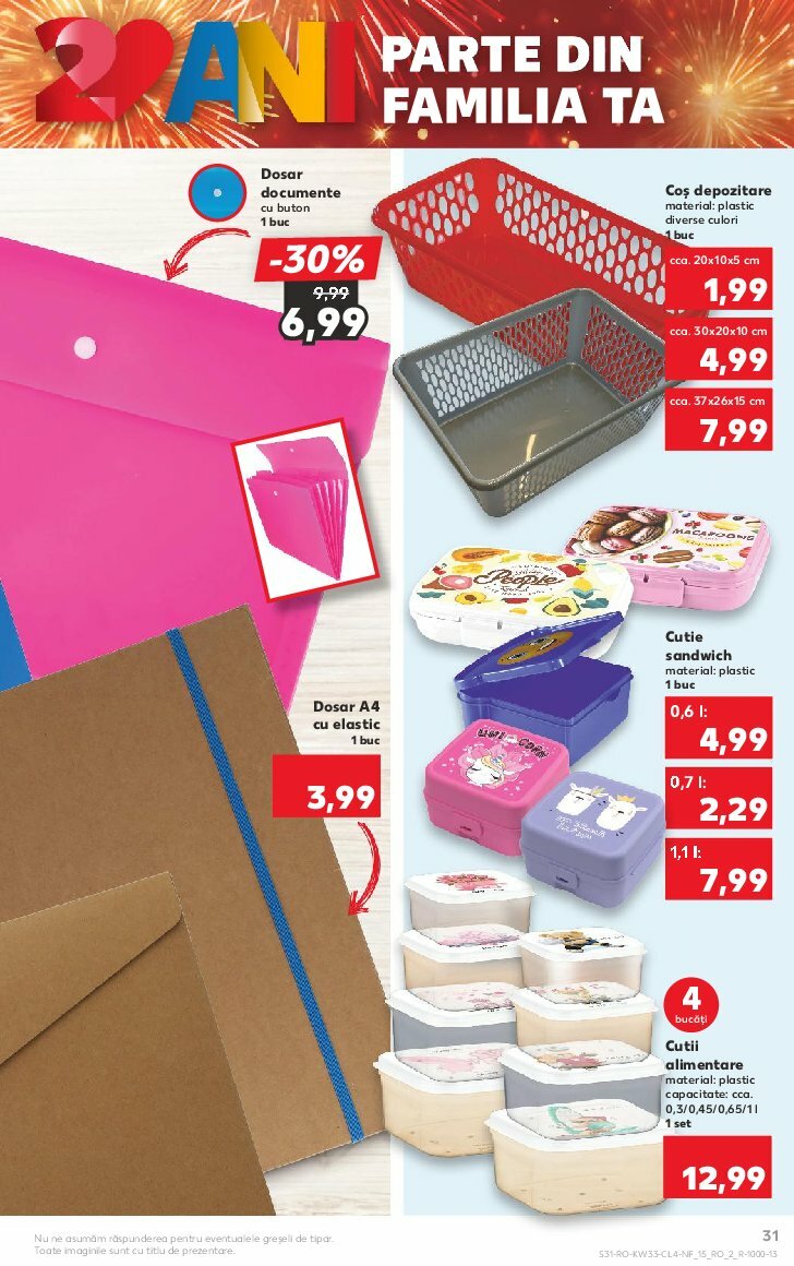 kaufland - Catalog Kaufland - Nonfood valabil din 13.08. până pe 19.08. - page: 31