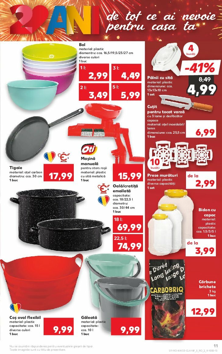 kaufland - Catalog Kaufland - Nonfood valabil din 13.08. până pe 19.08. - page: 11